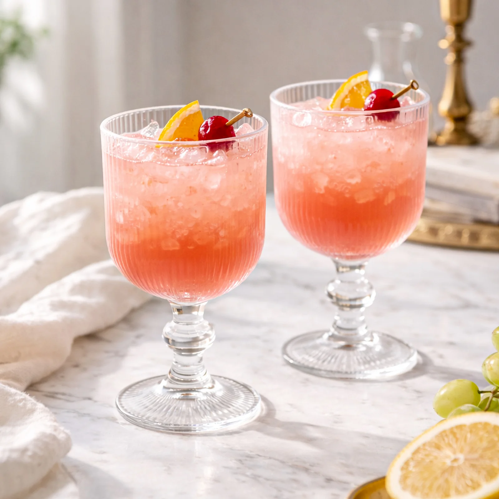 6 Pack Ribbed Wine Glasses – 13oz Clear Vintage Glass Goblets with Ball Stem Accent - Image 6