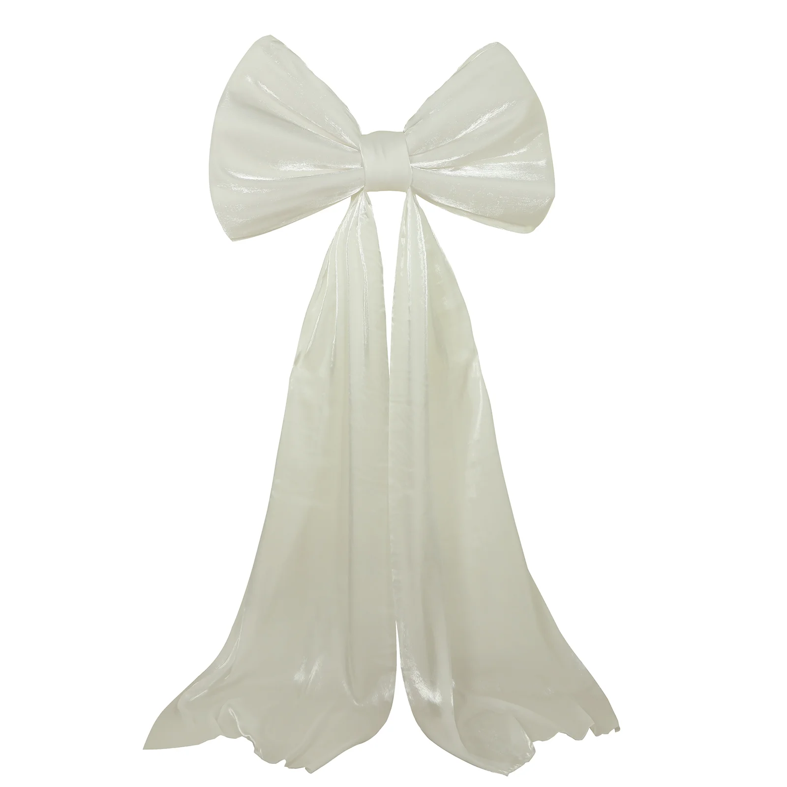 7ft Giant White Bow Tie Décor for Backdrops – Wedding & Event Photo Booth Decoration - Image 2