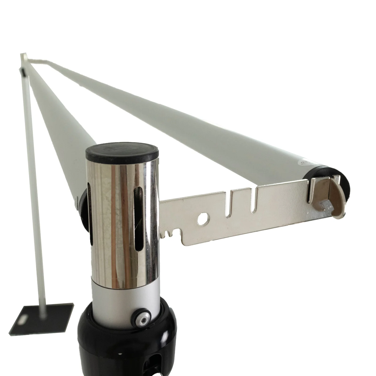 Adjustable Pipe and Drape Backdrop Stand with Double Cross Bars, Silver Aluminum Frame Support System 12ft x 12ft with Heavy Duty Steel Bases - Image 6