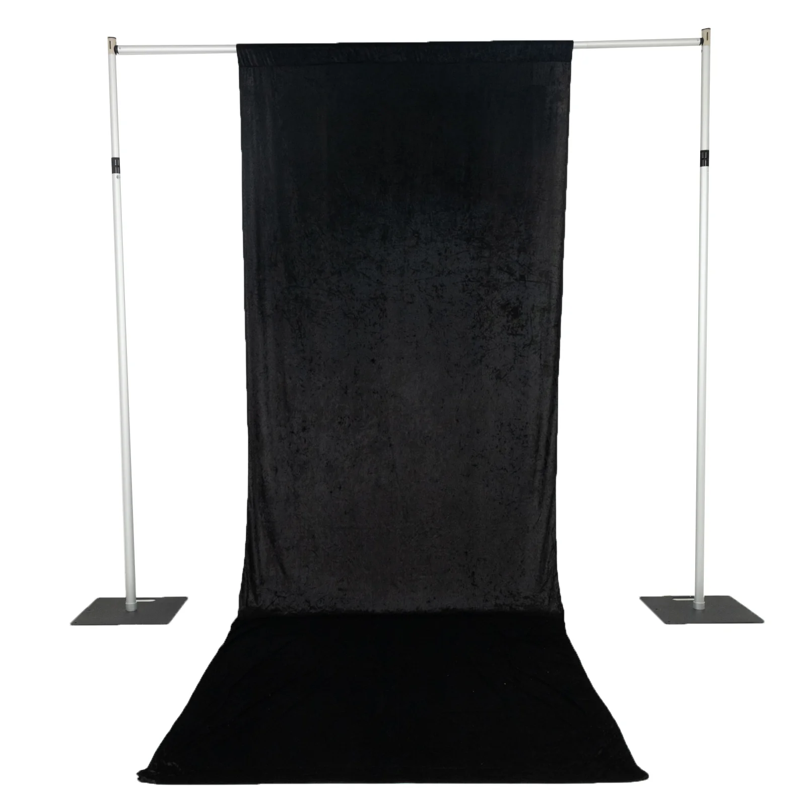 Black Crushed Velvet Backdrop Curtain – 5ft x 14ft Event Drape with Rod Pocket, Privacy Panel for Photo Booths & Events - Image 8
