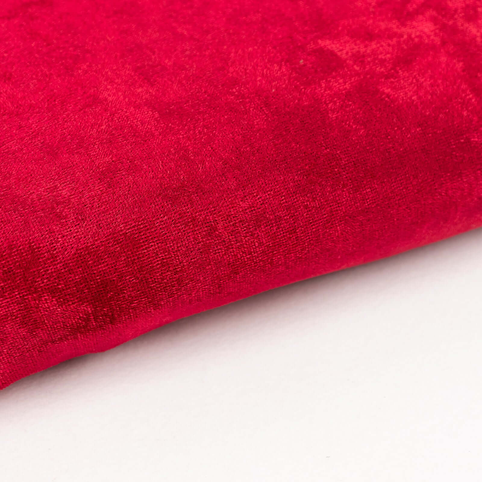 65"x5 Yards Red Crushed Velvet Fabric Bolt, DIY Craft Fabric Roll - Image 2