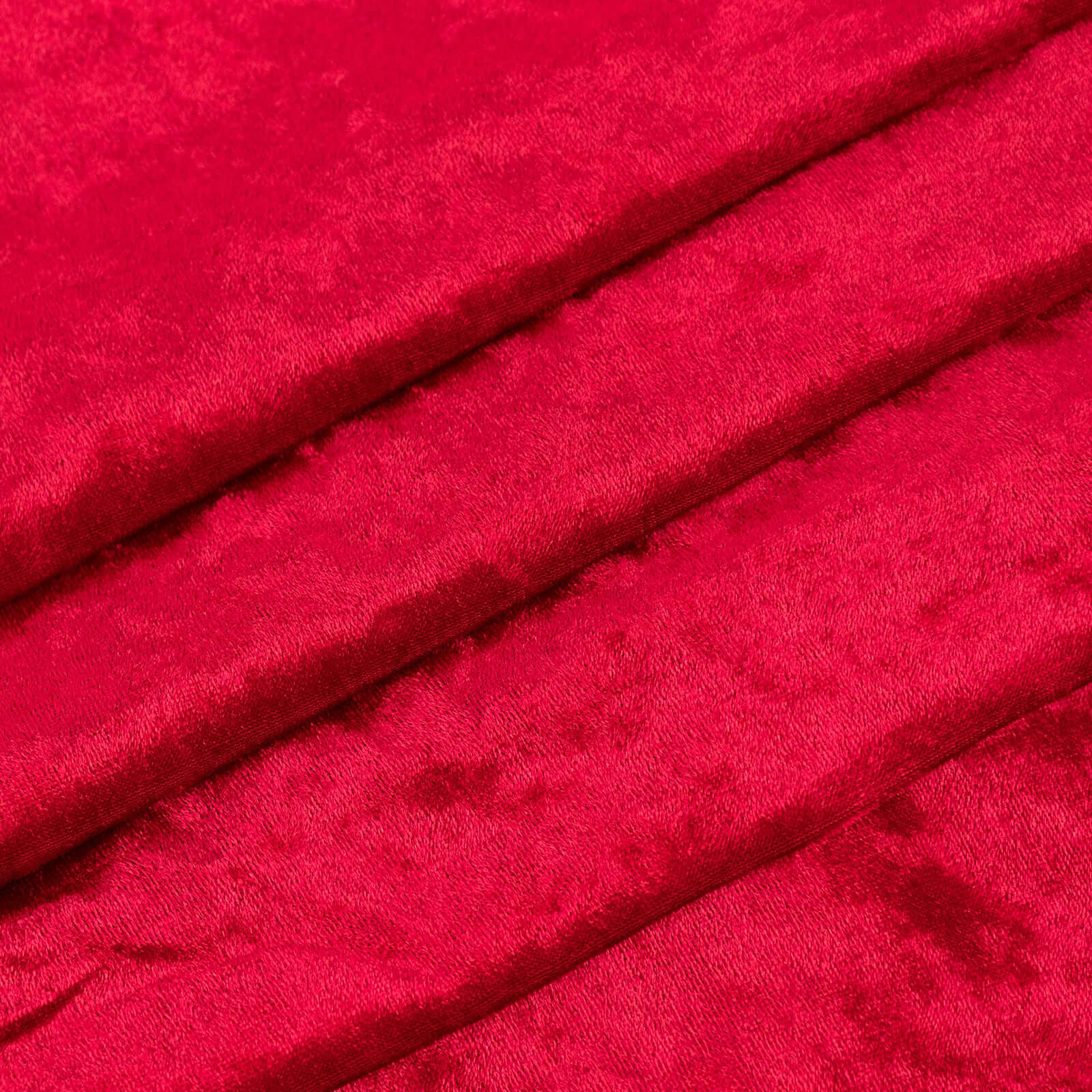 65"x5 Yards Red Crushed Velvet Fabric Bolt, DIY Craft Fabric Roll - Image 3