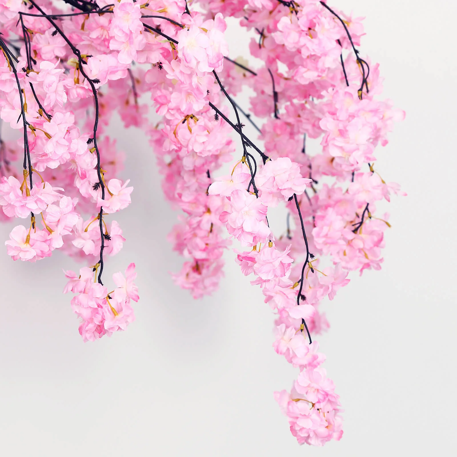 Cherry Blossom Hanging Floral Chandelier 60" Blush – Artificial Silk Flower Ceiling Canopy with Interchangeable Branches - Image 9