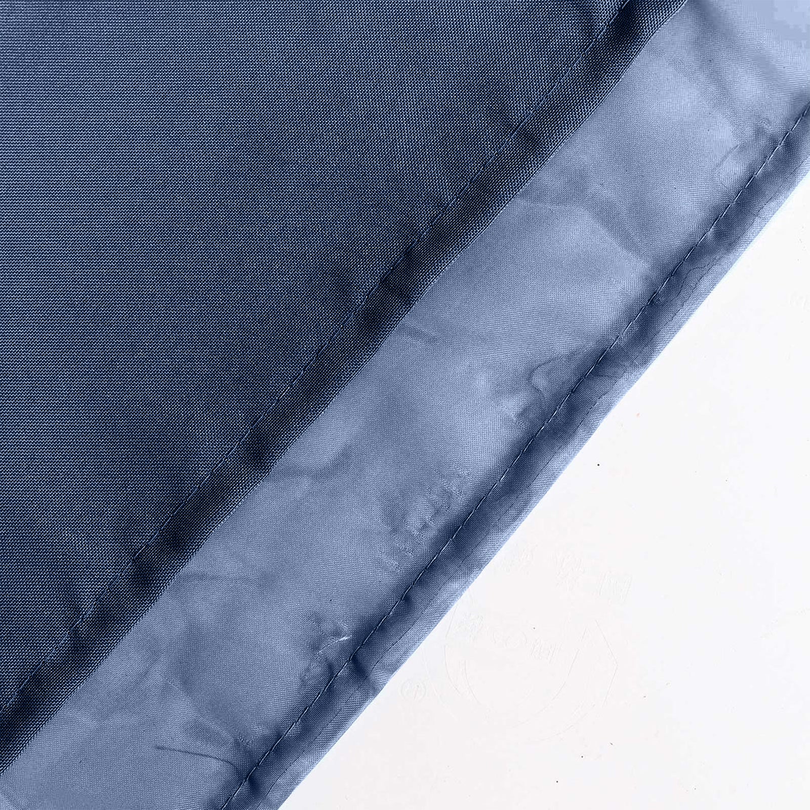 Navy Blue Chiffon Polyester Event Curtain Drapes, Dual Layer Divider Backdrop Curtain Panels with Rod Pockets - 10ftx10ft - Image 7