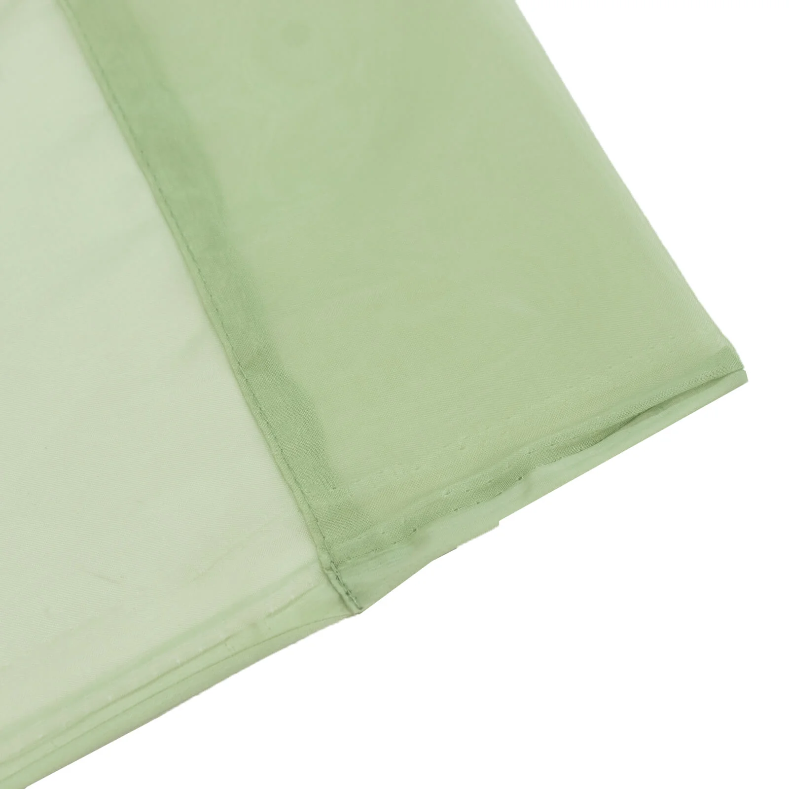 10ft x 10ft Chiffon Backdrop Curtain Panel – Sage Green Durable Flame Resistant Sheer Draping Fabric with Rod Pocket - Image 6