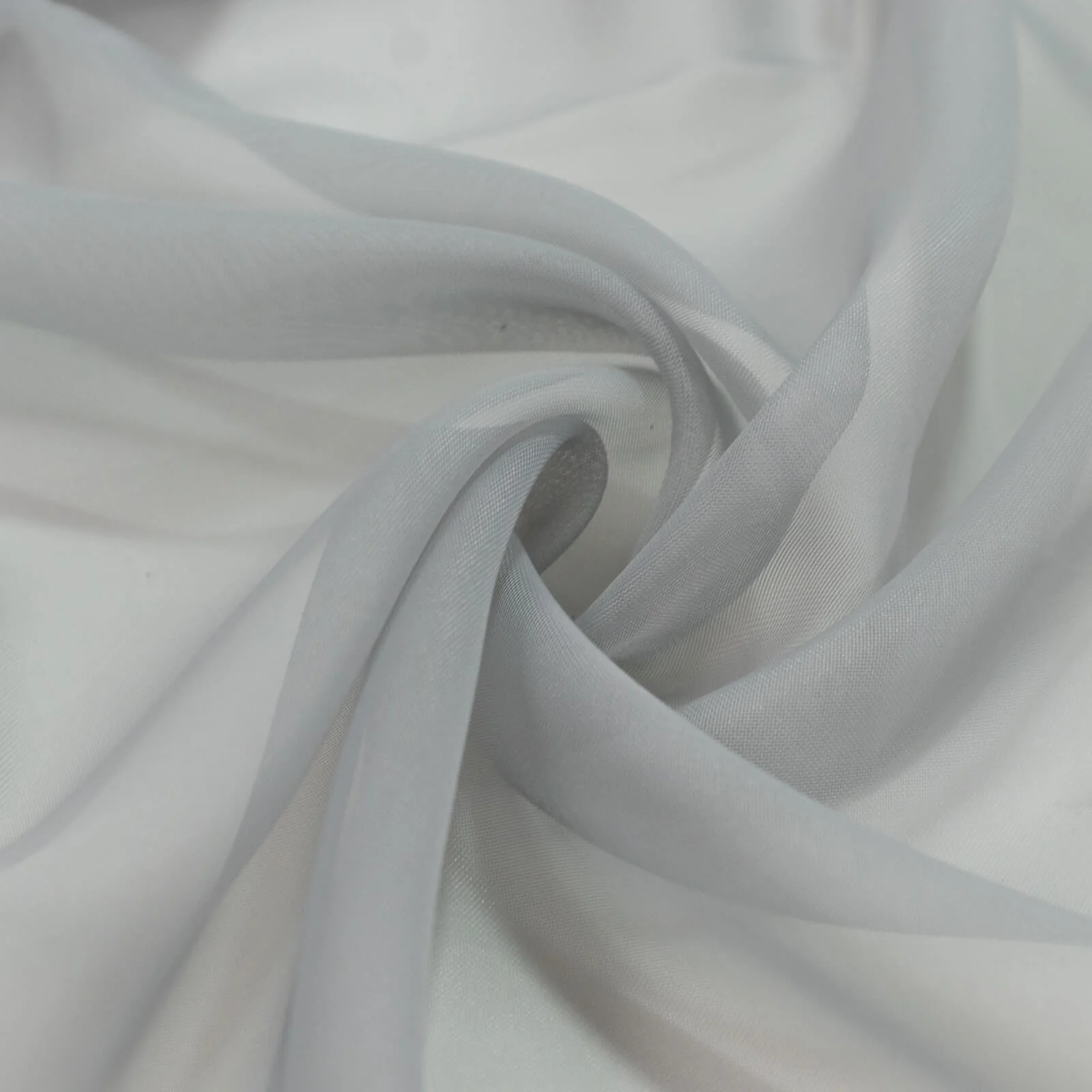 10ft x 10ft Chiffon Backdrop Curtain Panel – Silver Durable Flame Resistant Sheer Draping Fabric with Rod Pocket - Image 7