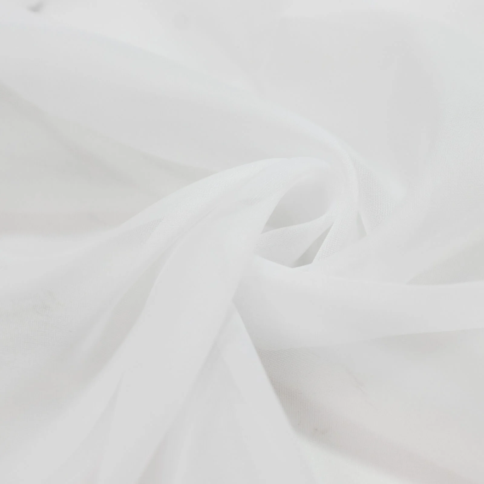 10ft x 10ft Chiffon Backdrop Curtain Panel – White Durable Flame Resistant Sheer Draping Fabric with Rod Pocket - Image 7