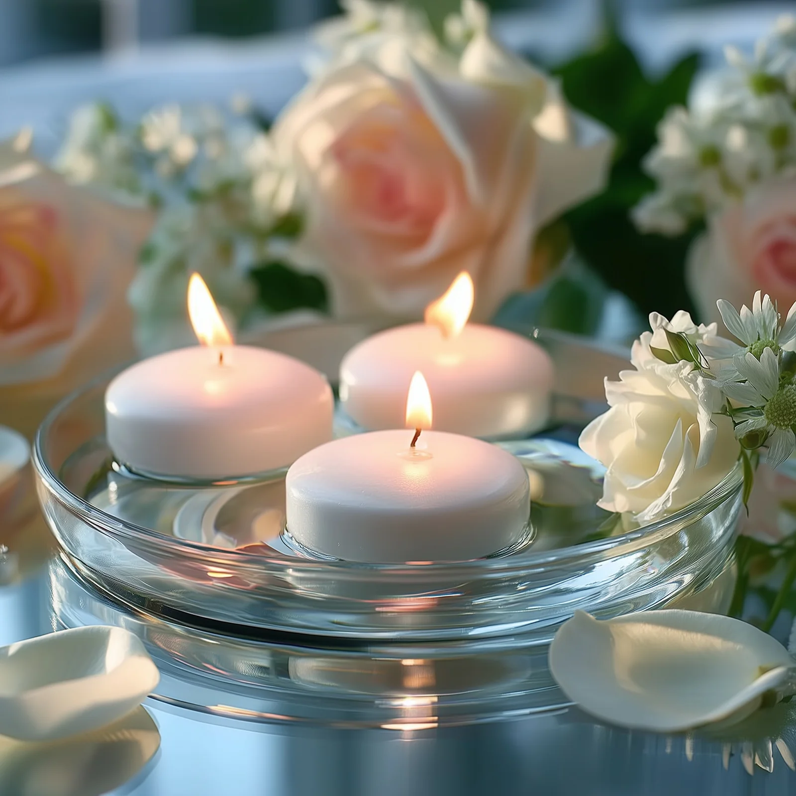 12 Pack 2" White Floating Candles – Unscented Dripless Long-Lasting Disc Wax Candles for Weddings & Table Décor - Image 9