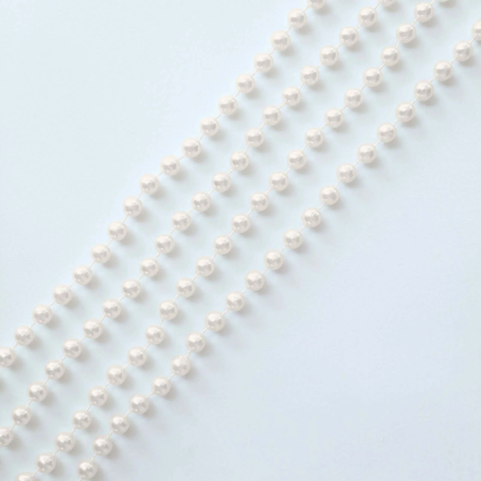 Faux Pearl Beaded 16" Chair Back Garland Sash Ivory Gatsby-Inspired Style - Pre-Tied Chic Wedding Decor for Chiavari Chairs - Image 6