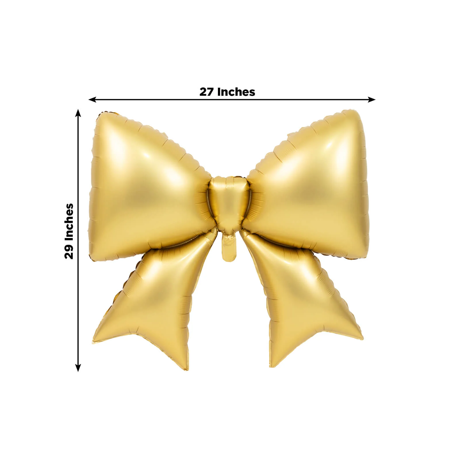 10 Pack Giant Decorative Foil Bow Balloons – Matte Gold Party Balloons for Backdrop, Photo Booth & Event Styling, 29″ x 27″ Inflated - Image 3