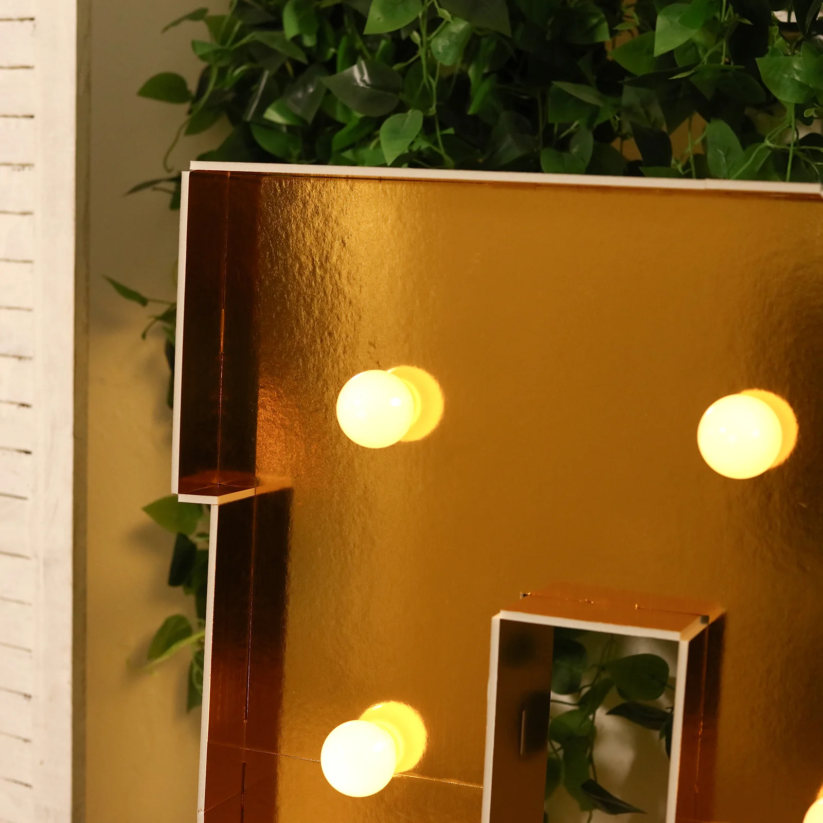 Giant LED Marquee Light Up Letter "R", Gold 4ft Pre-Cut Foam Board with 10 Warm White Battery Operated LEDs, Glue Gun and Sticks - Image 8