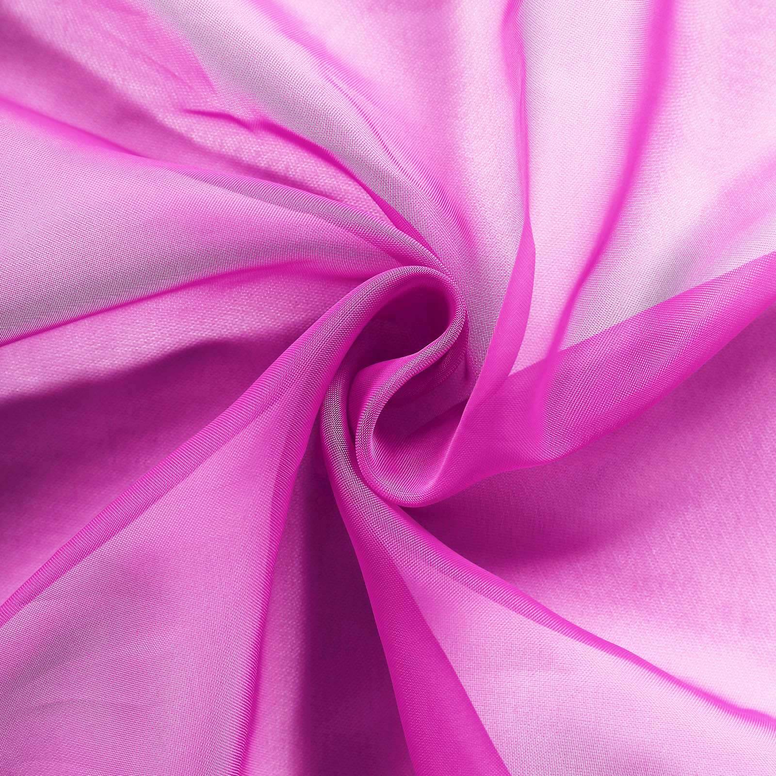20 Pack Organza Chair Sashes Fuchsia 6"x108" – Reusable Sheer Wedding Chair Bows - Image 6