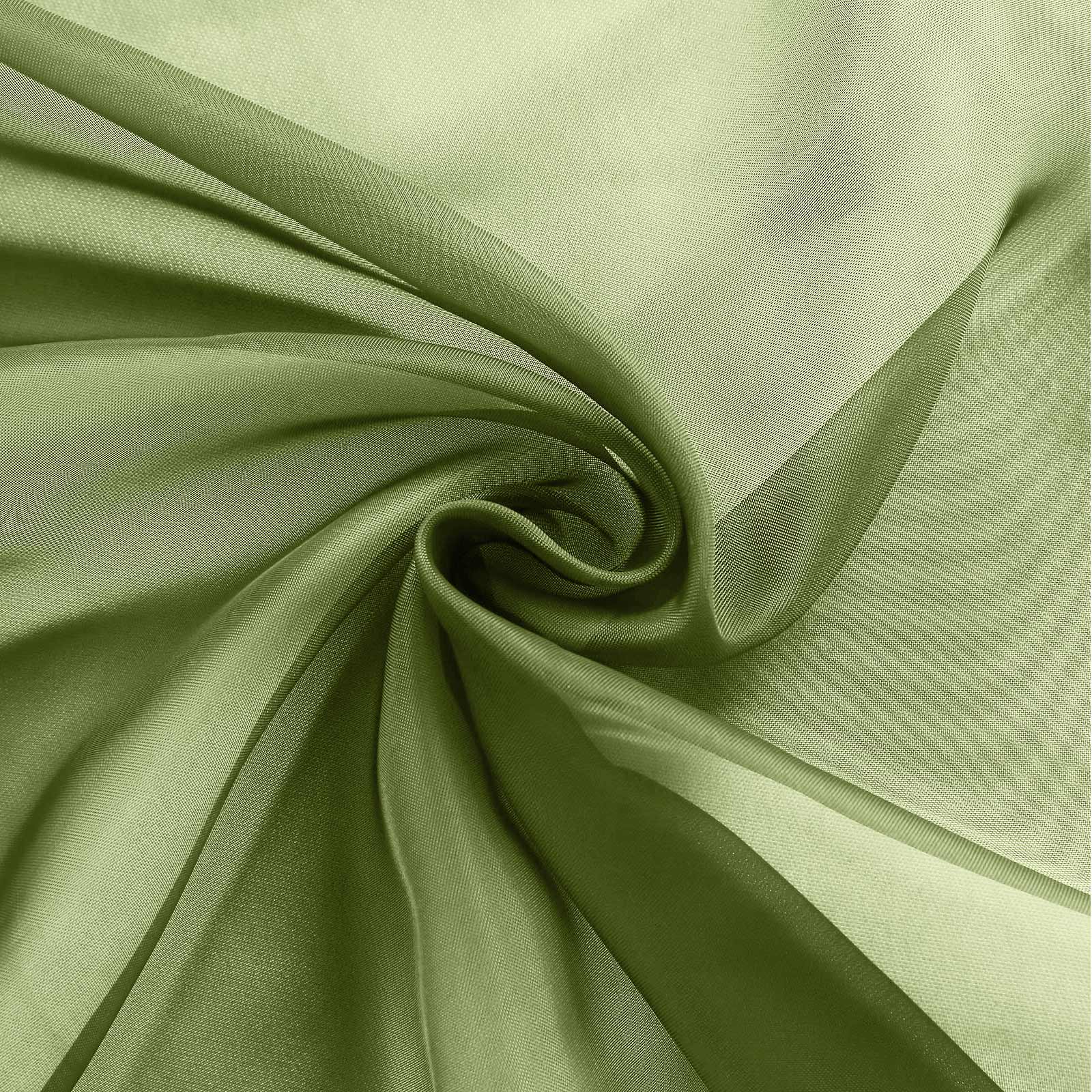 20 Pack Organza Chair Sashes Olive Green 6"x108" – Reusable Sheer Wedding Chair Bows - Image 6
