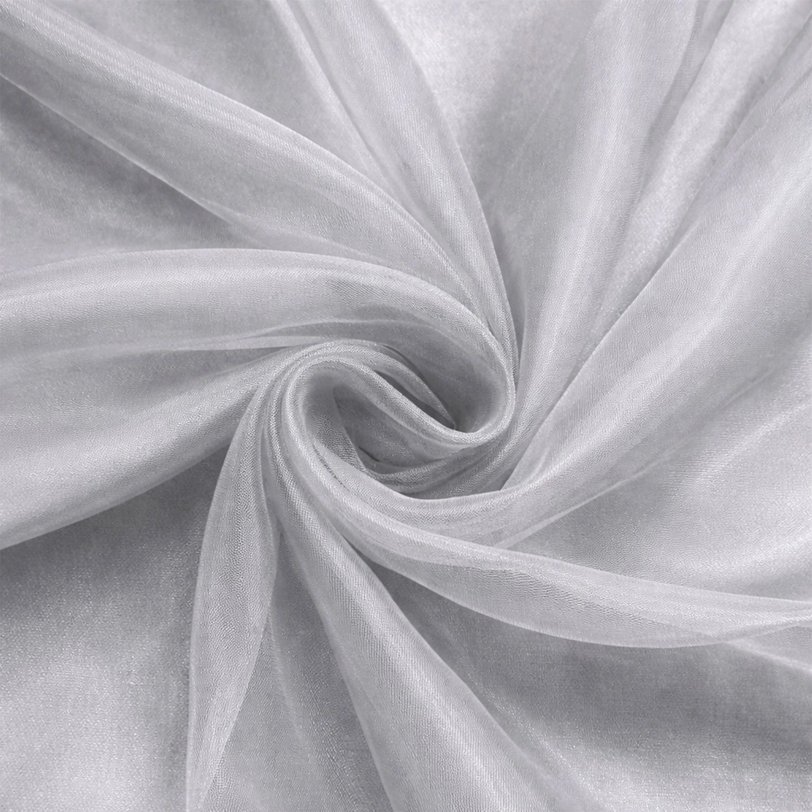 20 Pack Organza Chair Sashes Silver 6"x108" – Reusable Sheer Wedding Chair Bows - Image 6