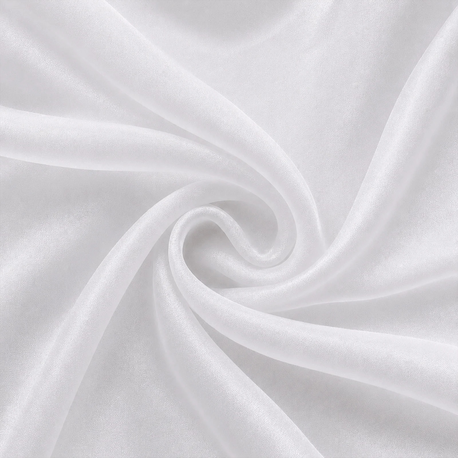 10 Pack White Organza Table Overlay 72"x72" - Sheer Table Topper - Image 7