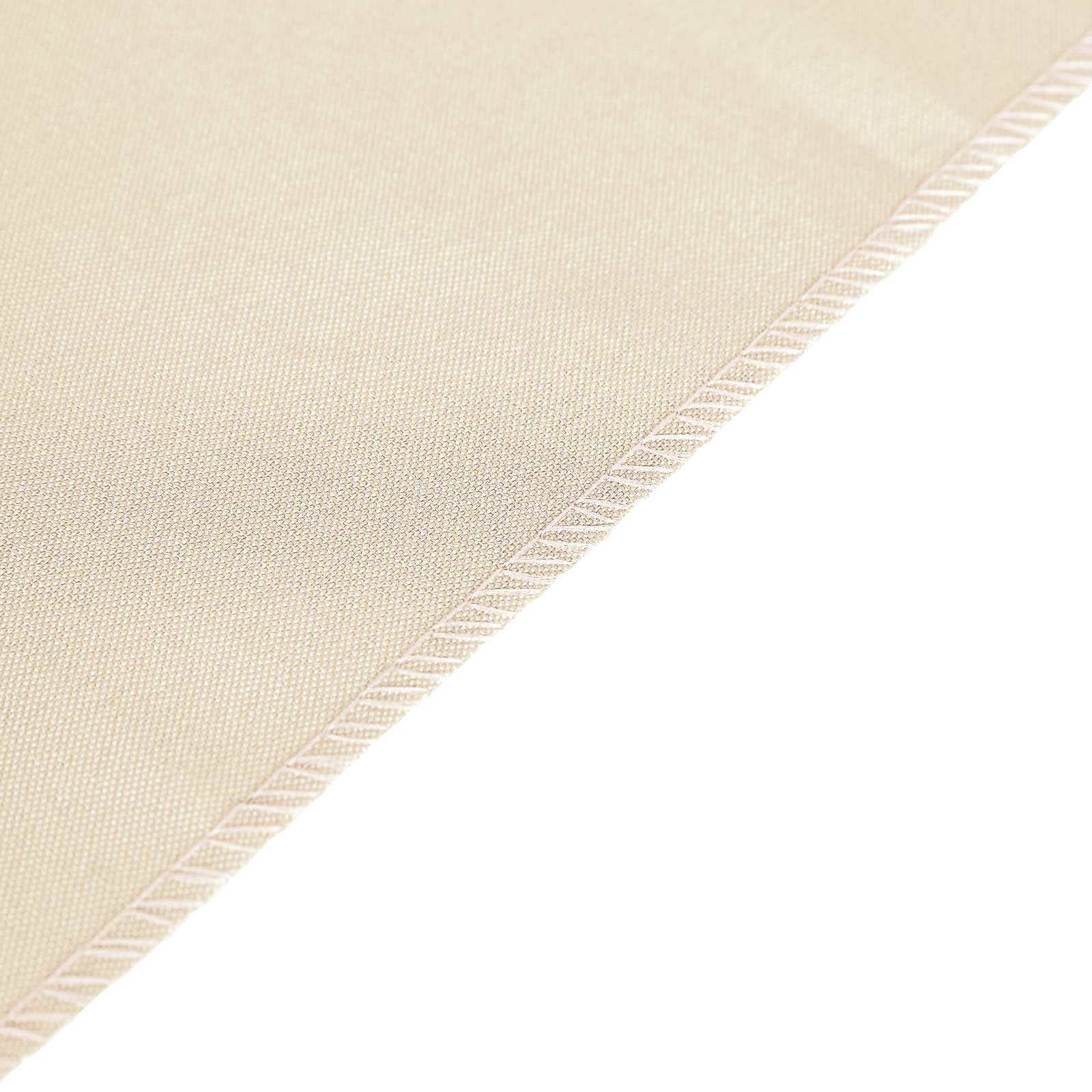 Polyester 12"x108" Table Runner Beige - Durable & Wrinkle-Resistant Table Decor - Image 3
