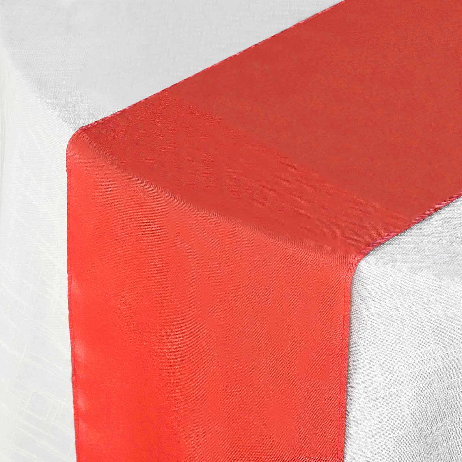 Polyester 12"x108" Table Runner Red - Durable & Wrinkle-Resistant Table Decor - Image 7