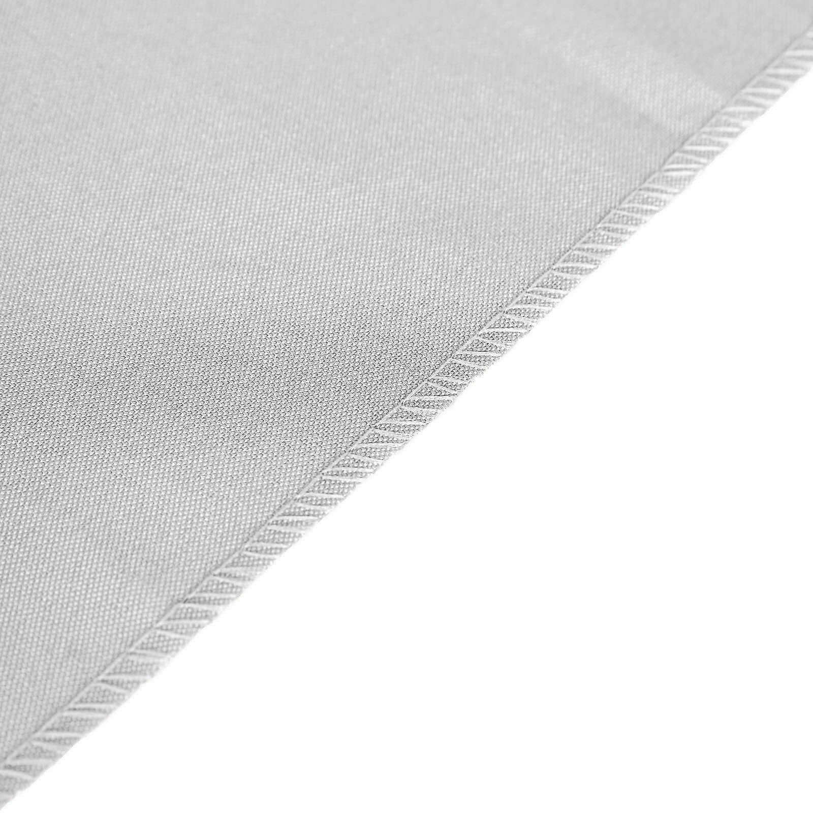 Polyester 12"x108" Table Runner Silver - Durable & Wrinkle-Resistant Table Decor - Image 3