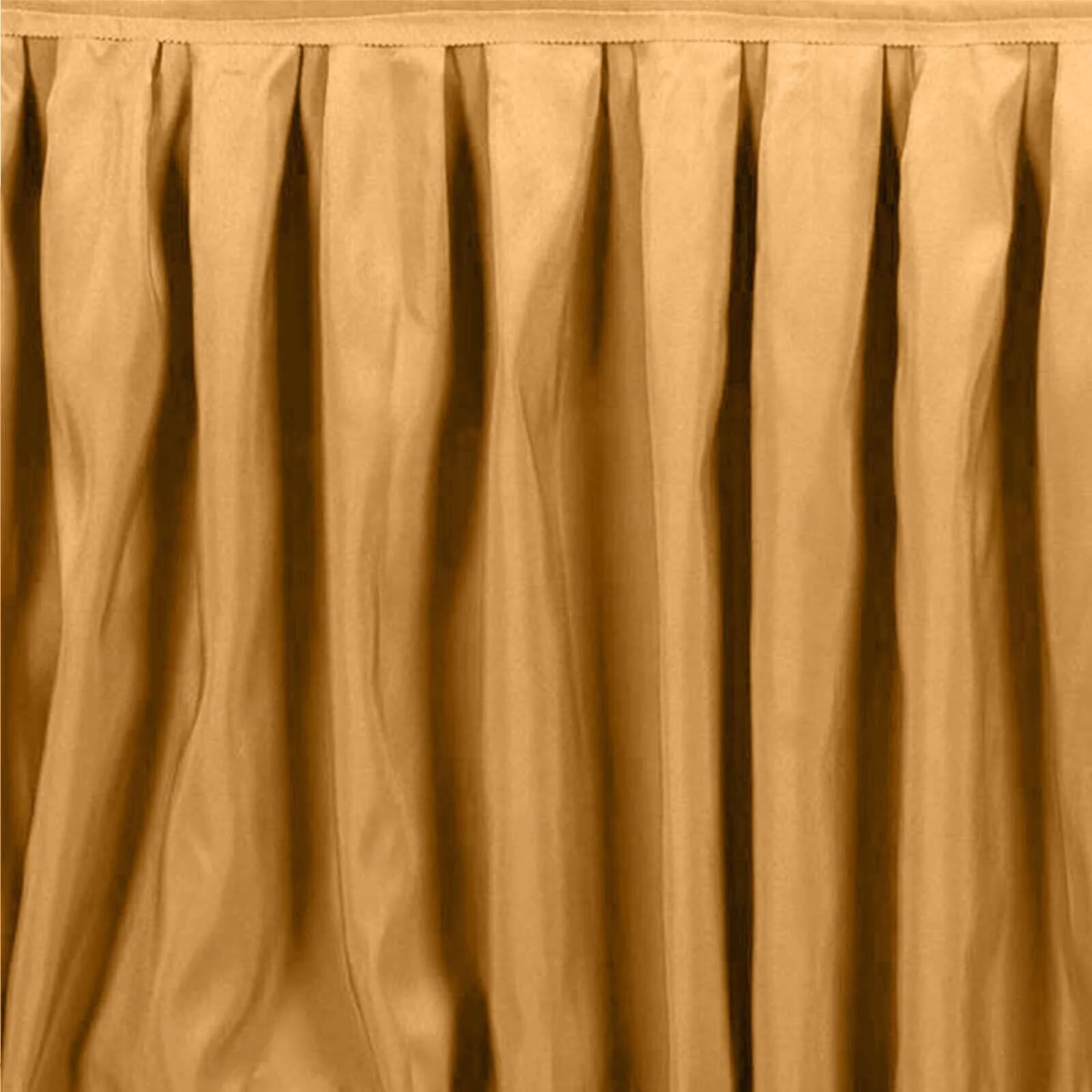 Polyester 14ft Table Skirt Gold - Classic Pleated Design for Weddings & Events - Image 8