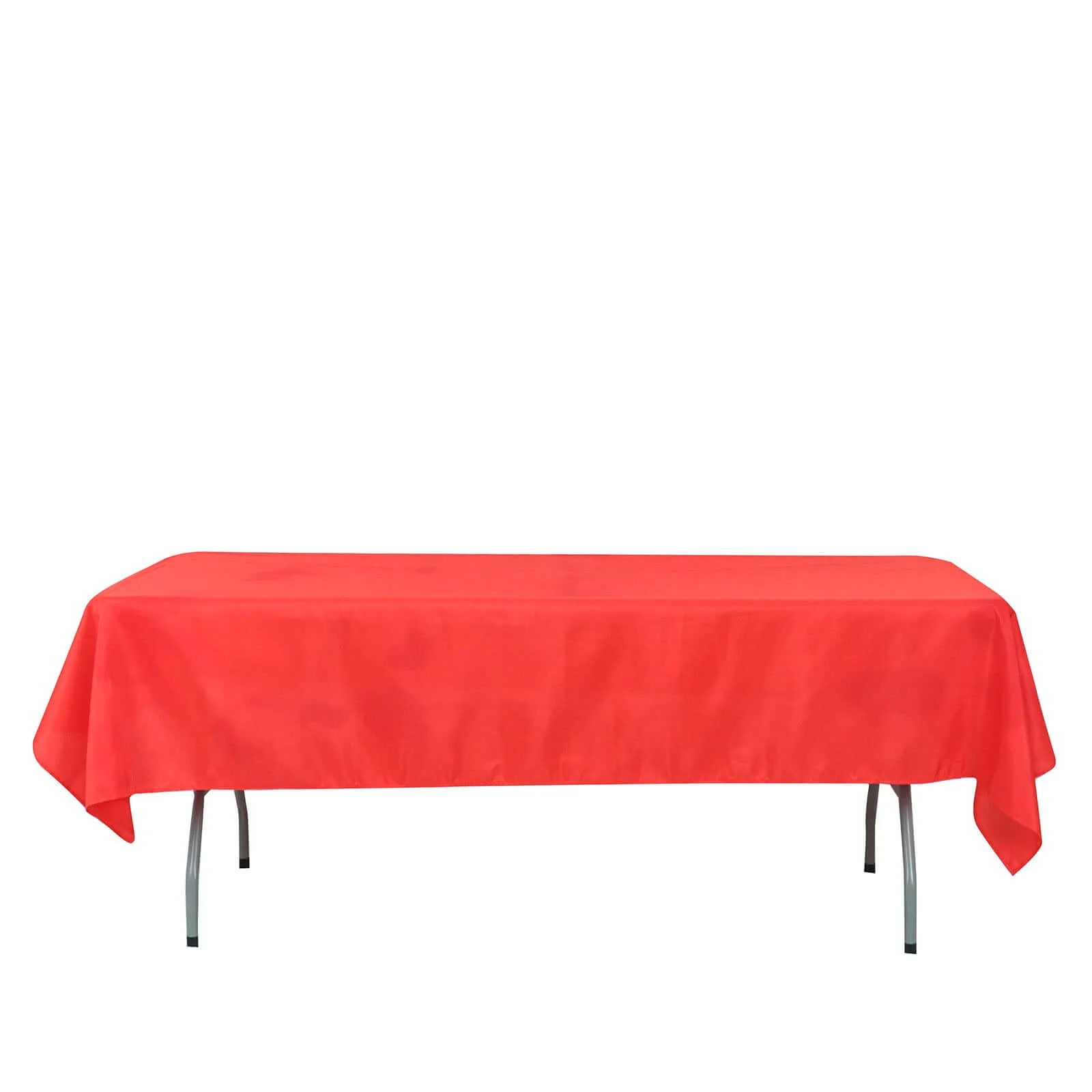Polyester 54"x96" Rectangle Tablecloth Red - Wrinkle-Resistant & Easy-to-Care Table Cover - Image 6