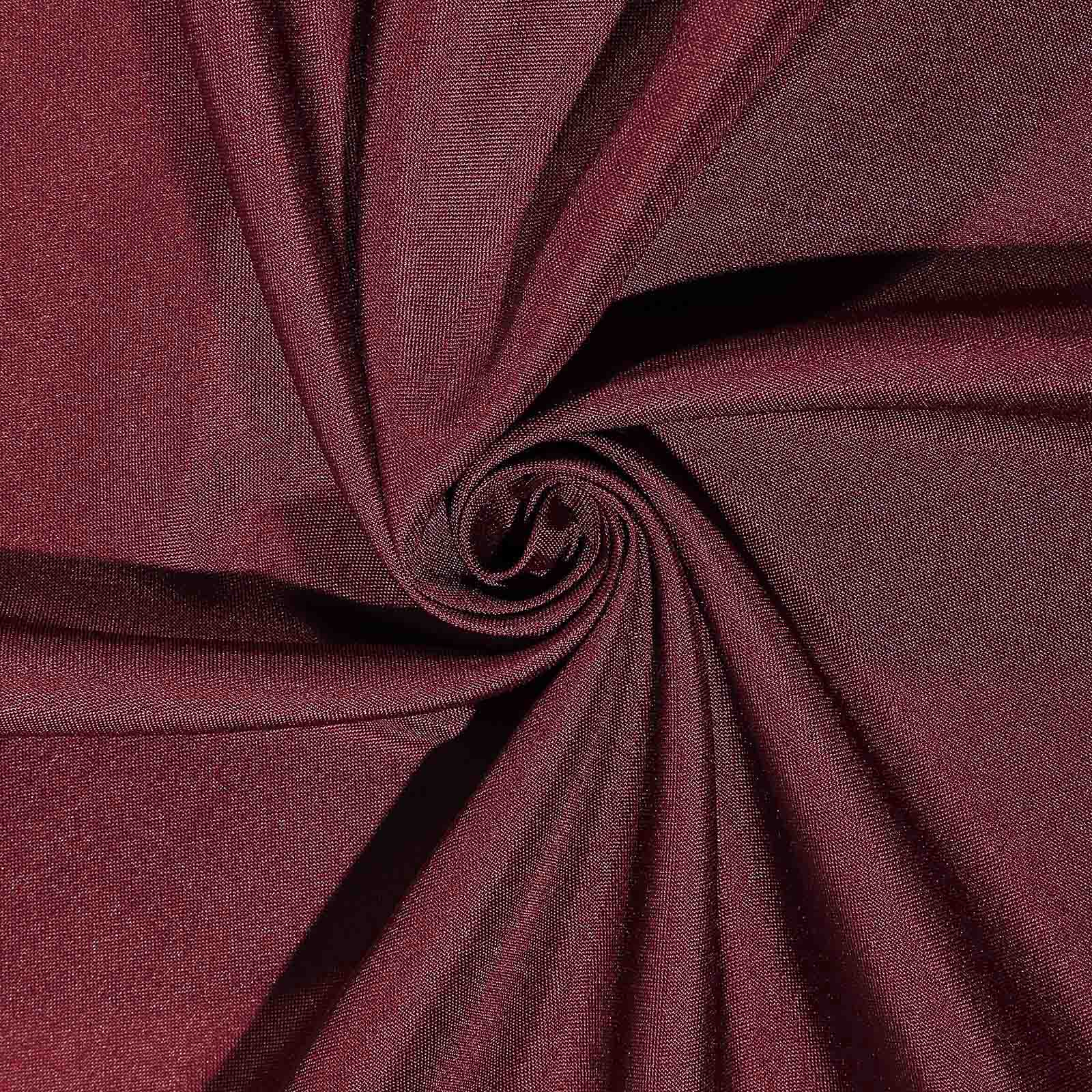 Polyester 90"x90" Table Overlay Square Tablecloth Burgundy - Wrinkle-Resistant & Durable Table Cover - Image 5