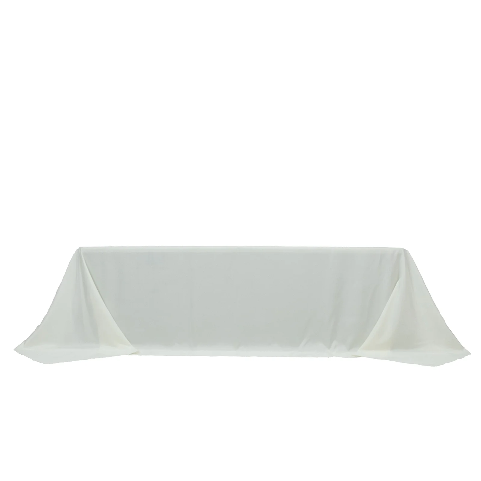 Ivory Polyester Rectangular King Tablecloth – 108" x 156" Extra-Wide, Wrinkle-Resistant Banquet Linen for Catering, Events & 8ft Tables - Image 2
