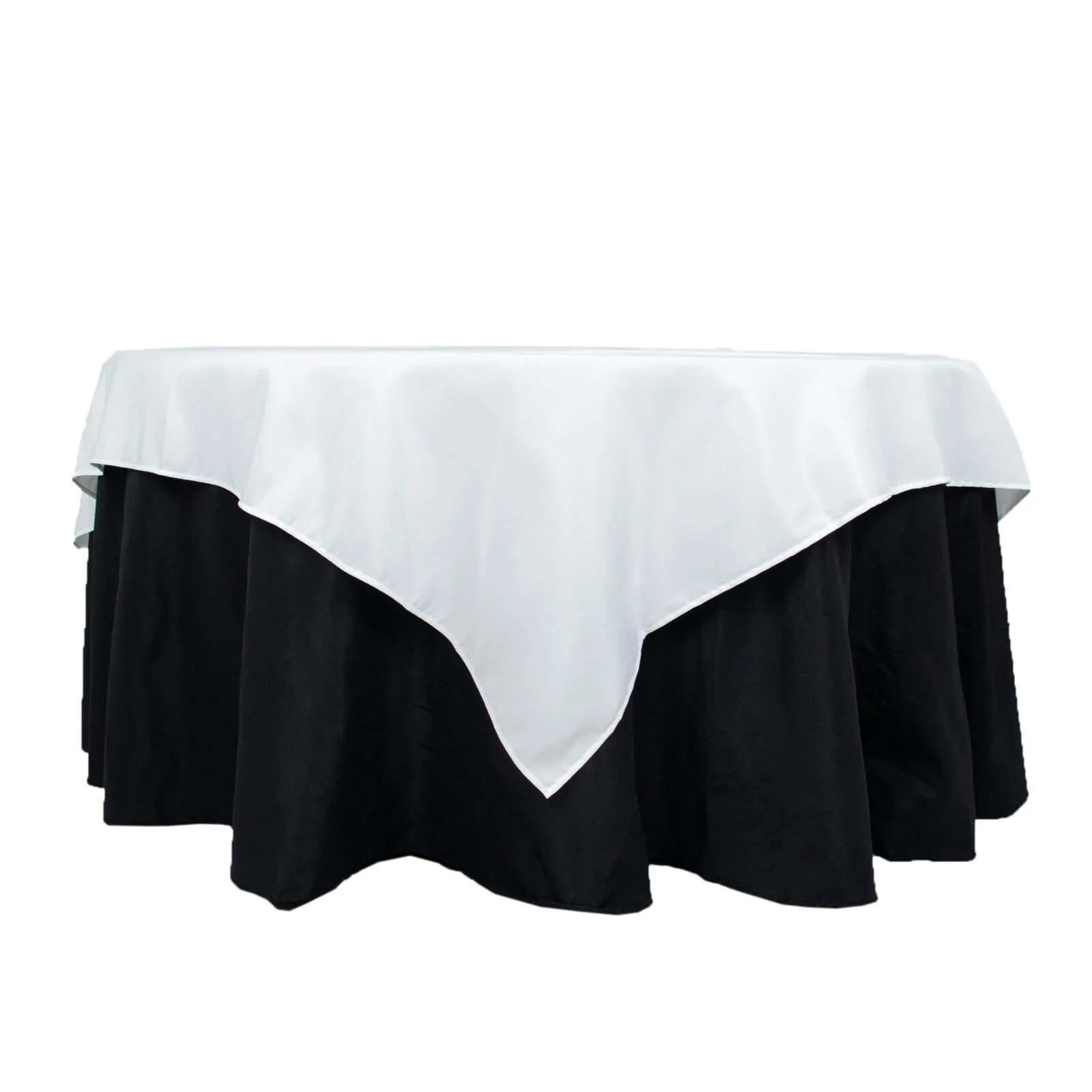 Premium Polyester 70"x70" Table Overlay Square Tablecloth White 220GSM Wrinkle-Resistant Table Cover for Stylish Gatherings - Image 5
