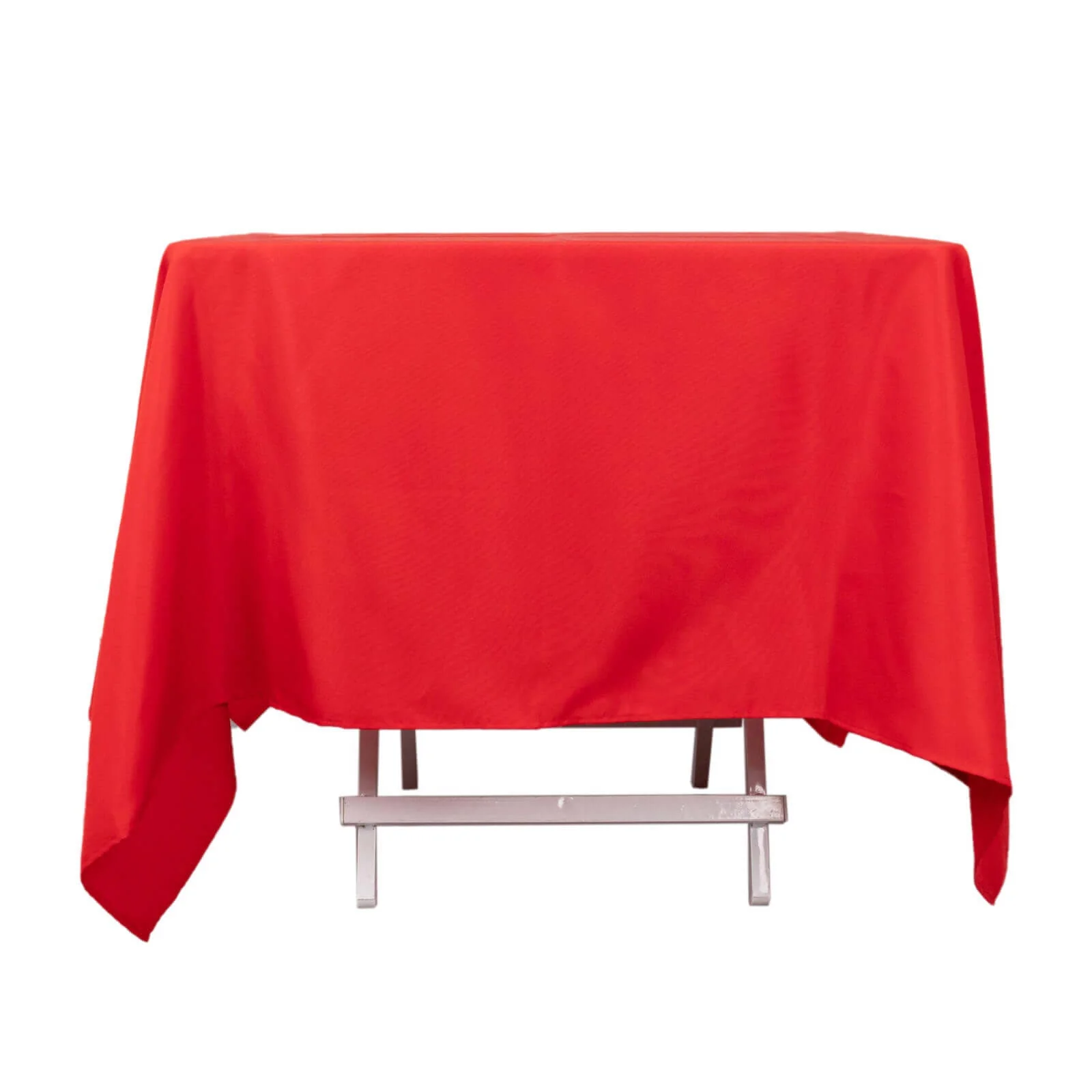Premium Polyester Square Tablecloth 70"x70" Red 220GSM Wrinkle-Resistant Table Cover - Image 6