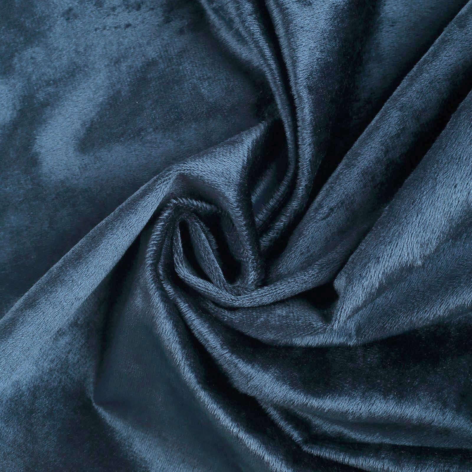 Premium Velvet 90"x156" Rectangle Tablecloth Navy Blue - Reusable Soft & Seamless Table Cover - Image 8