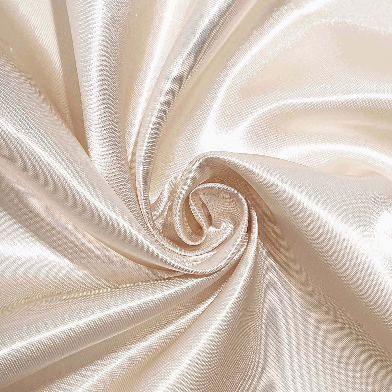 Satin 90"x90" Table Overlay Square Tablecloth Beige - Smooth Finish Table Topper - Image 9