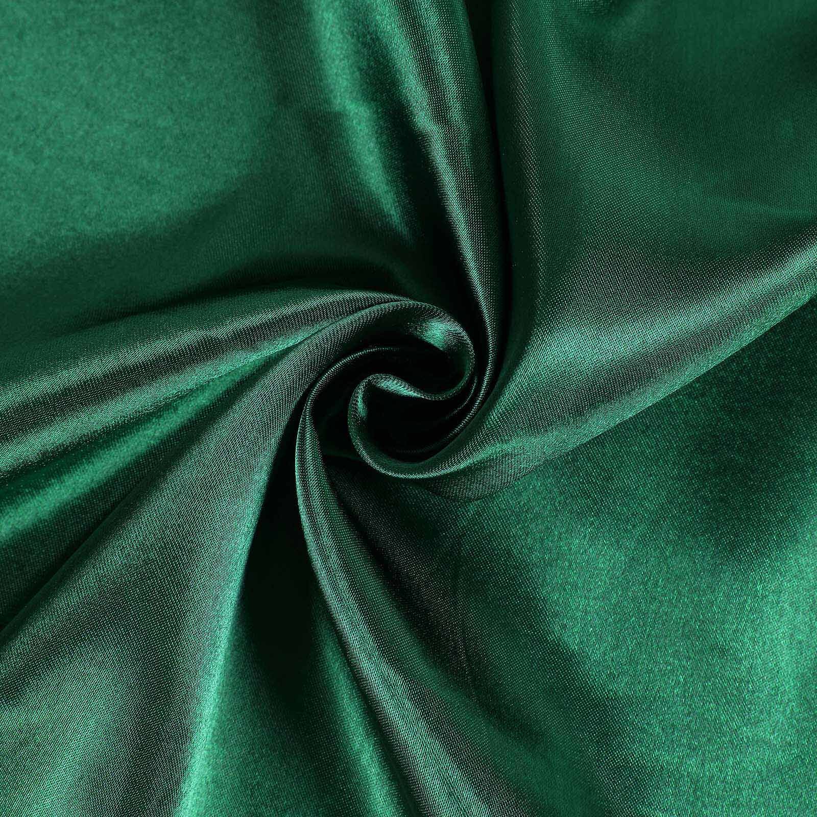Satin 90"x90" Table Overlay Square Tablecloth Hunter Emerald Green - Smooth Finish Table Topper - Image 7