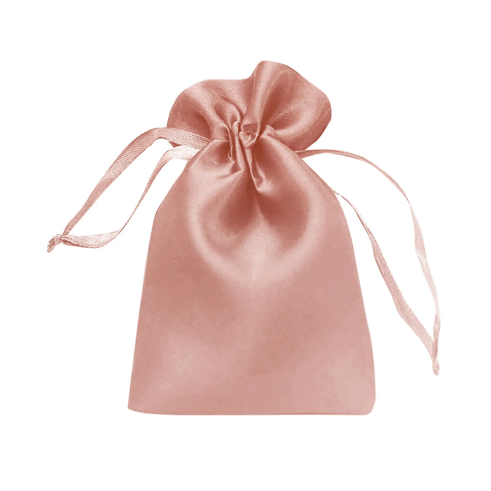 60 Pack Satin Drawstring Favor Gift Bags, Dusty Rose 3"x4" Jewelry & Candy Bags for Weddings & Parties - Image 2