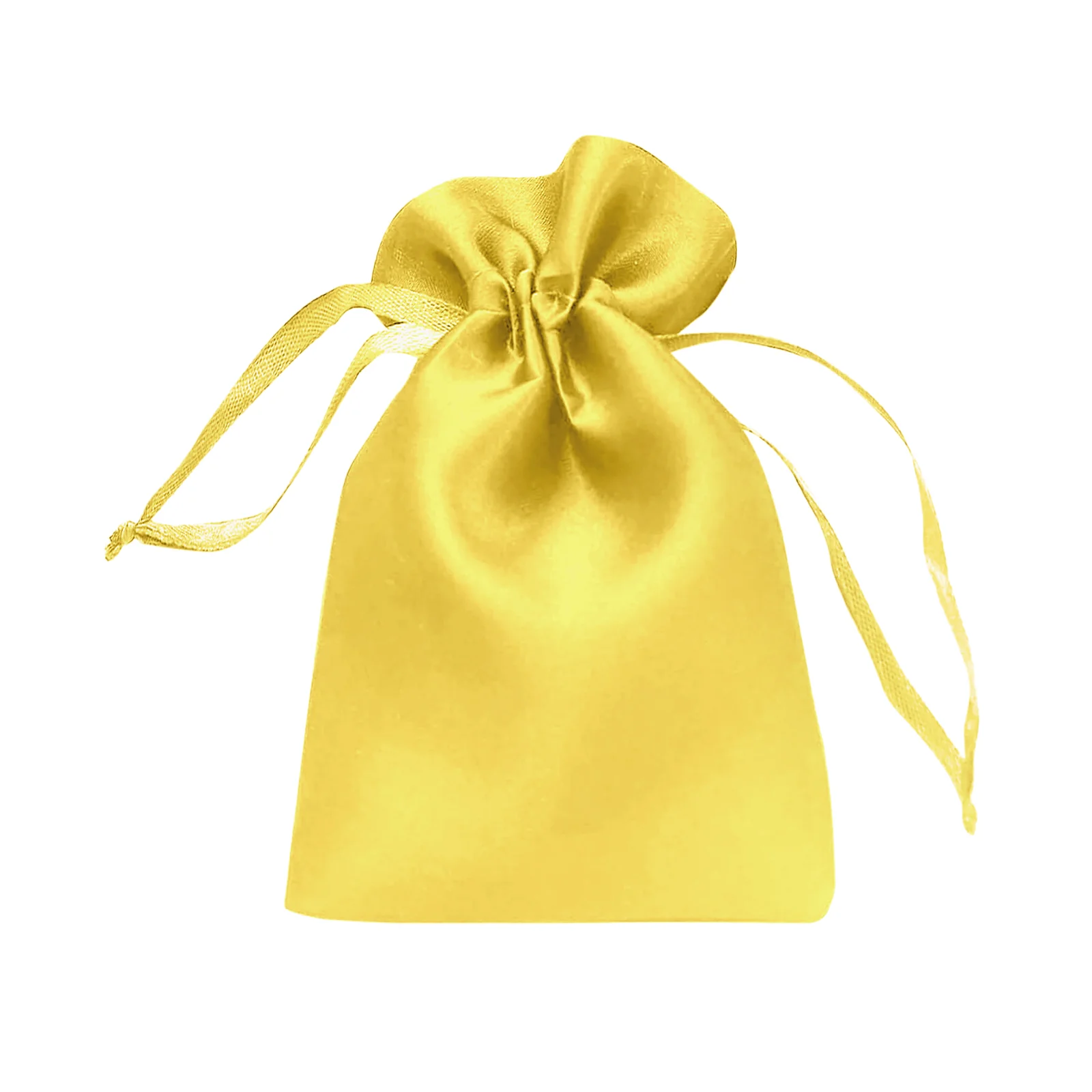 60 Pack Satin Drawstring Favor Gift Bags, Gold 3"x4" Jewelry & Candy Bags for Weddings & Parties - Image 2