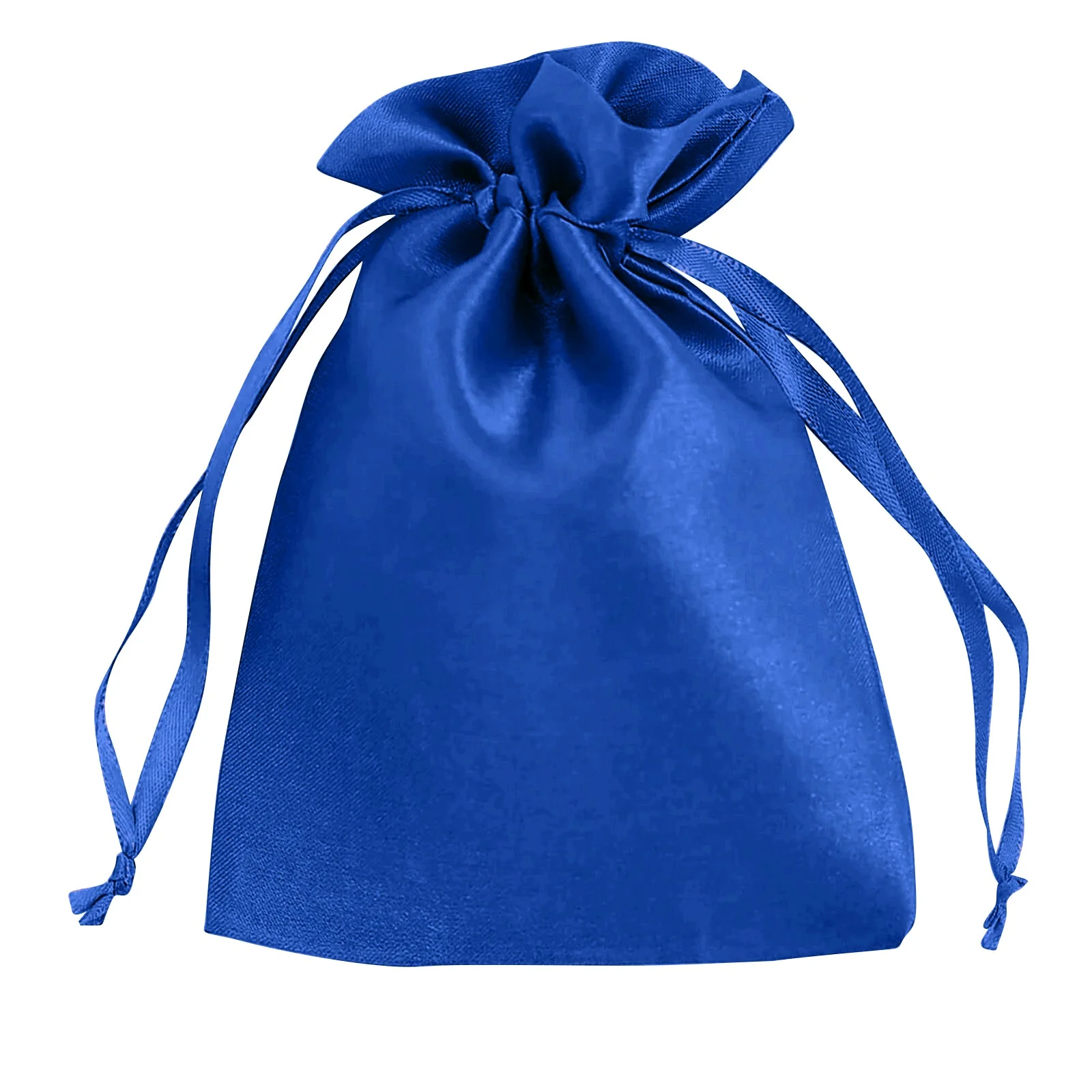 60 Pack 5"x7" Royal Blue Satin Drawstring Wedding Party Favor Gift Bags - Image 2
