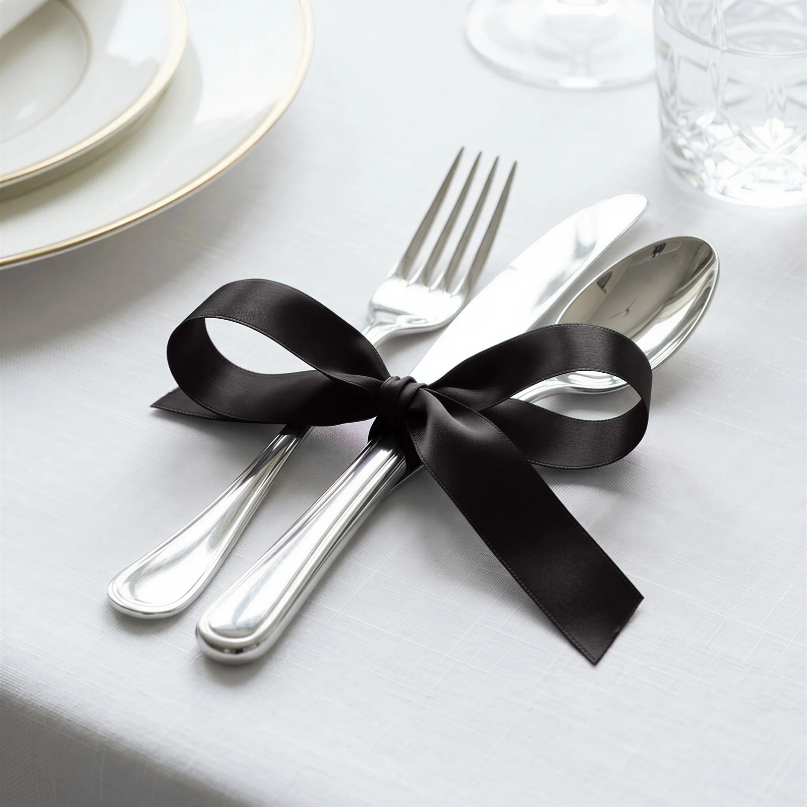 Single Face Satin Ribbon Roll Black 1" x 100 Yards Decorative Craft Ribbon