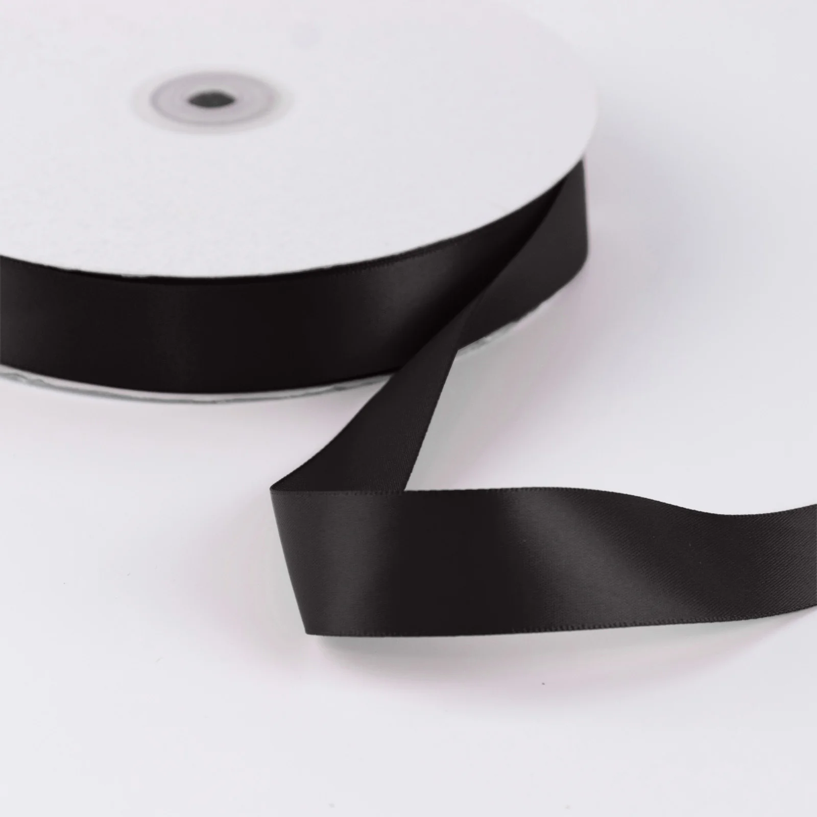 Single Face Satin Ribbon Roll Black 1" x 100 Yards Decorative Craft Ribbon - Image 6