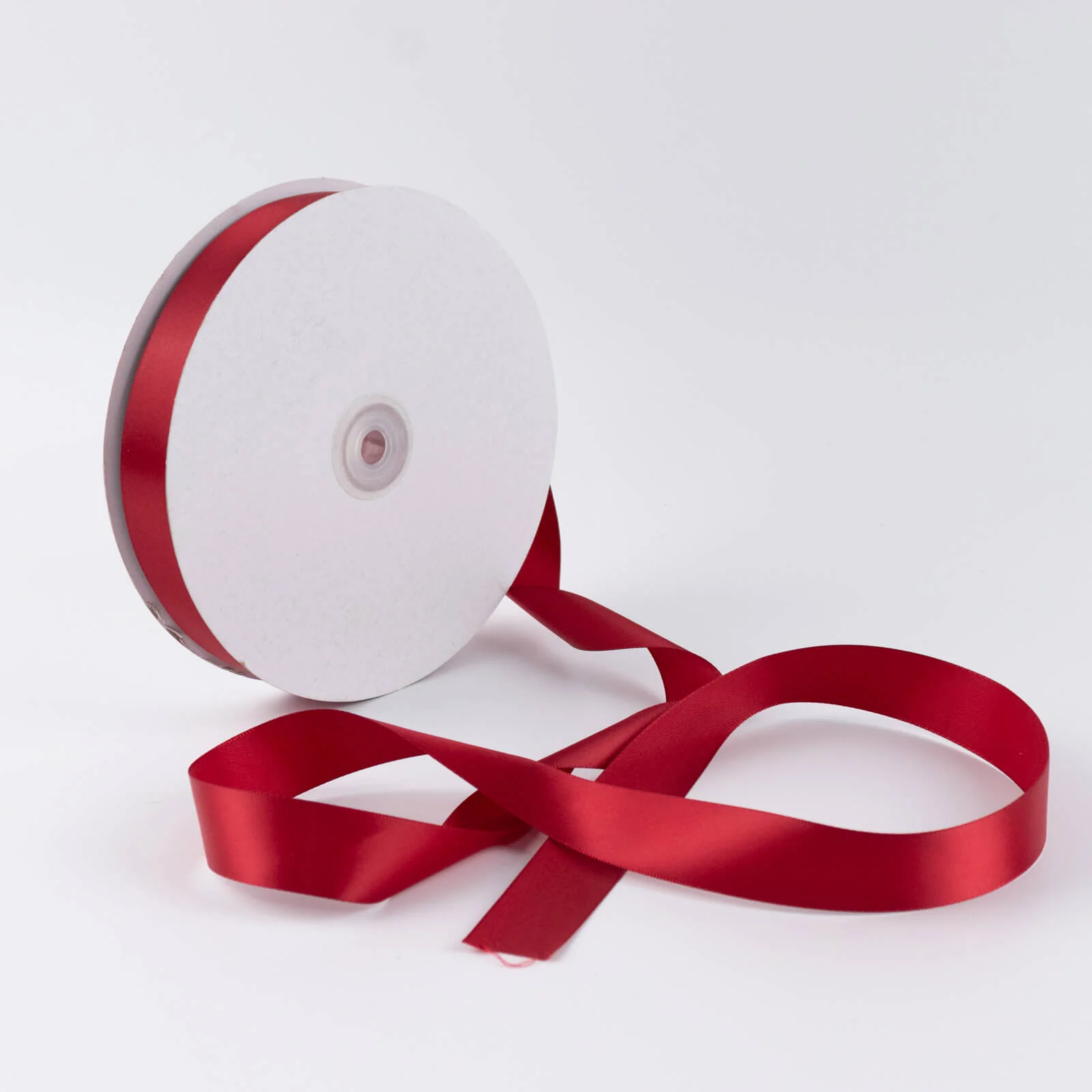 Single Face Satin Ribbon Roll Burgundy 1" x 100 Yards Decorative Craft Ribbon - Image 3