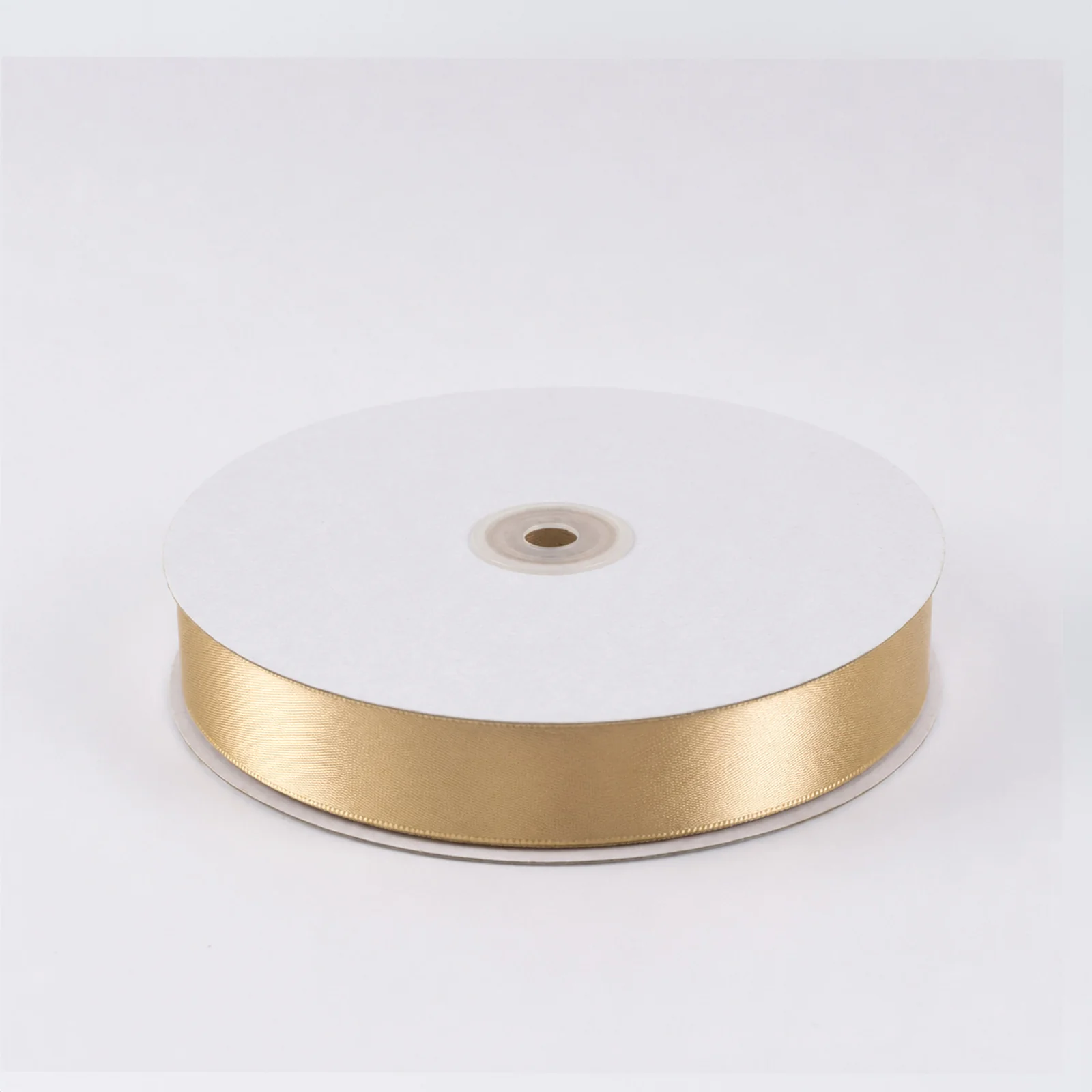 Single Face Satin Ribbon Roll Champagne 1" x 100 Yards Decorative Craft Ribbon - Image 2
