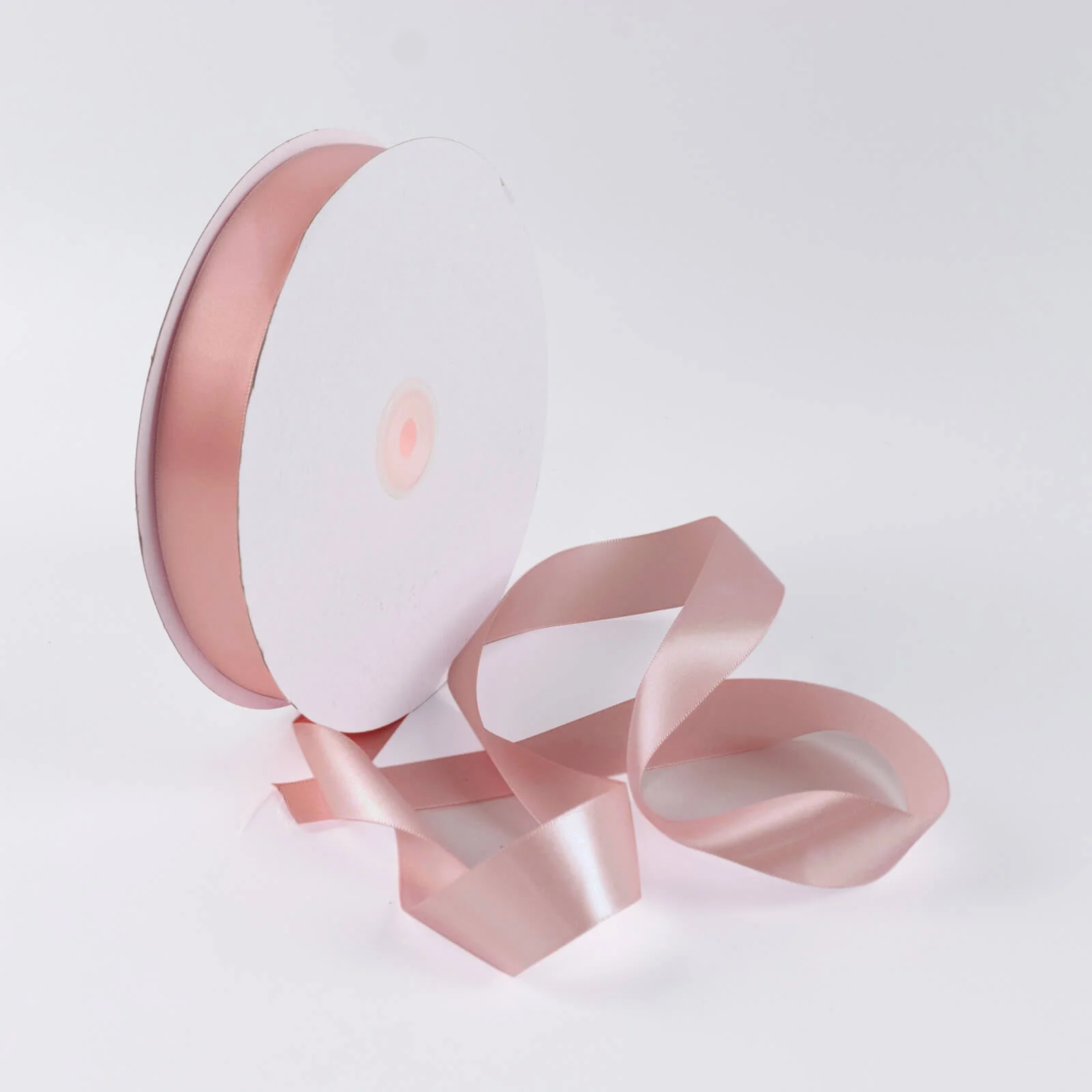 Single Face Satin Ribbon Roll Dusty Rose 1" x 100 Yards Decorative Craft Ribbon - Image 3