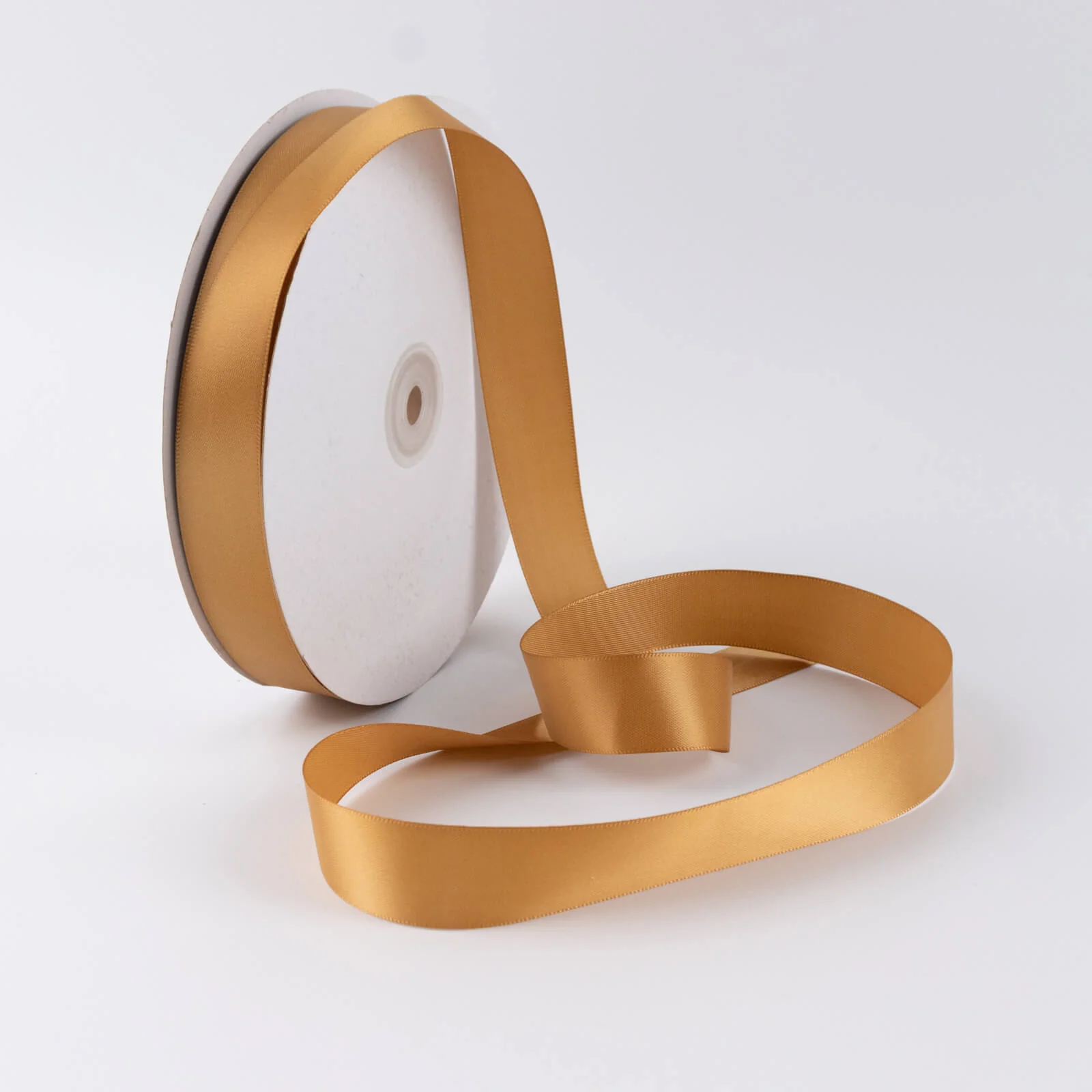 Single Face Satin Ribbon Roll Gold 1" x 100 Yards Decorative Craft Ribbon - Image 3