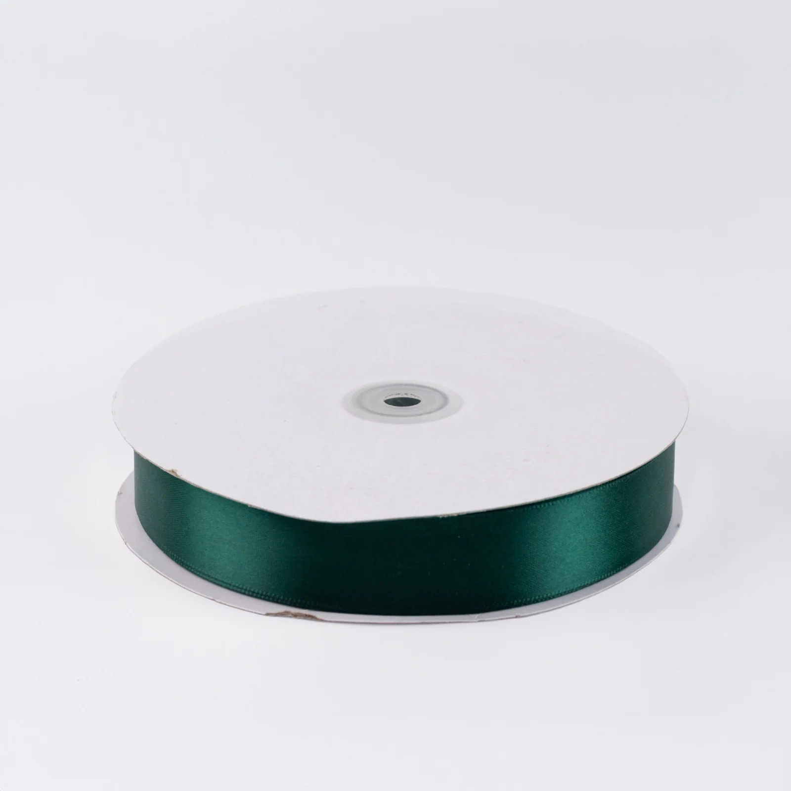 Single Face Satin Ribbon Roll Hunter Emerald Green 1" x 100 Yards Decorative Craft Ribbon - Image 2