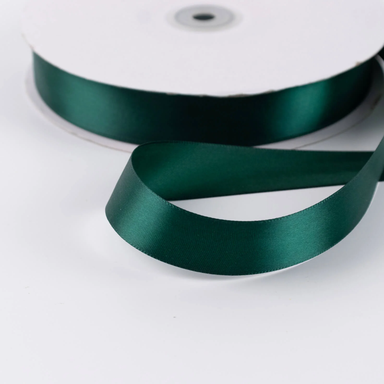 Single Face Satin Ribbon Roll Hunter Emerald Green 1" x 100 Yards Decorative Craft Ribbon - Image 7