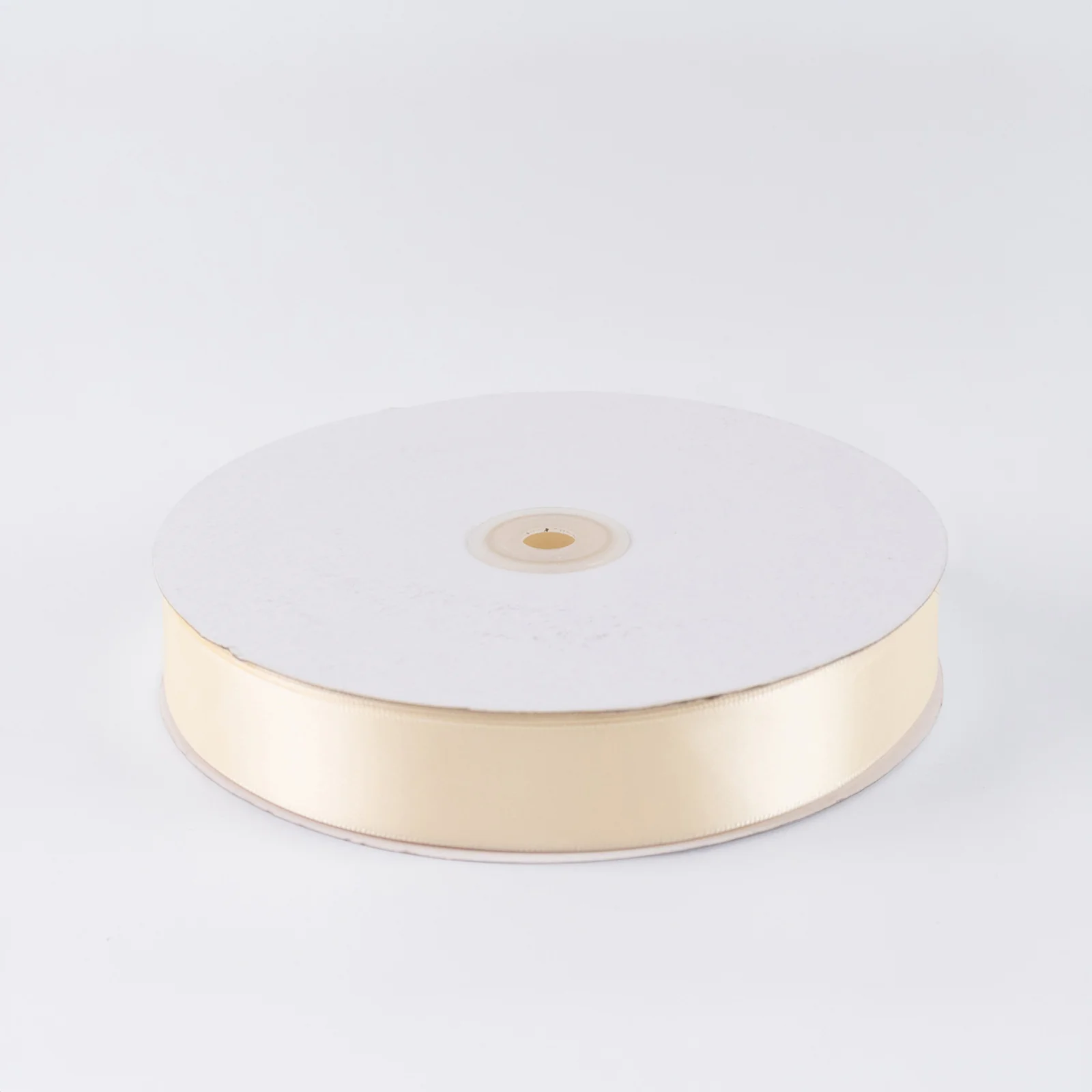 Single Face Satin Ribbon Roll Ivory 1" x 100 Yards Decorative Craft Ribbon - Image 2