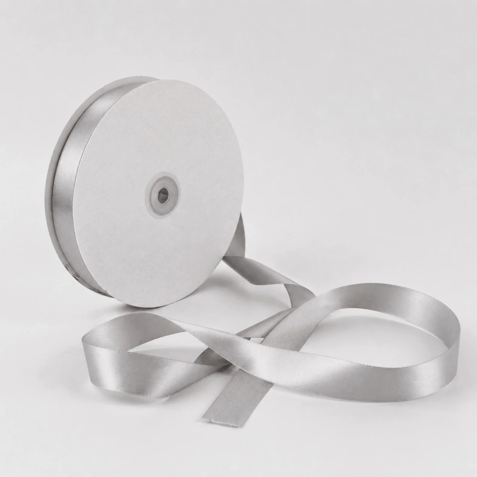 Single Face Satin Ribbon Roll Silver 1" x 100 Yards Decorative Craft Ribbon - Image 6