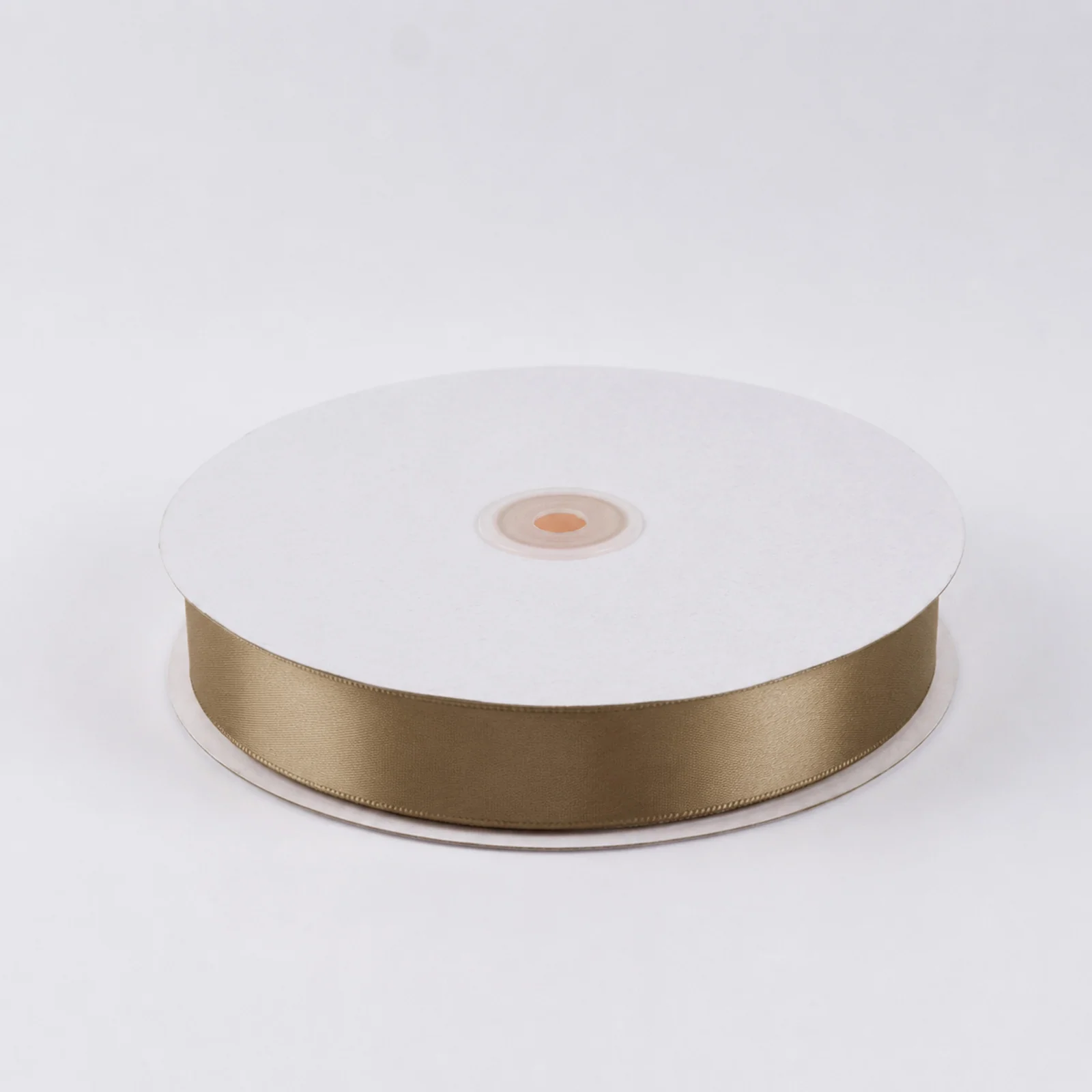 Single Face Satin Ribbon Roll Taupe 1" x 100 Yards Decorative Craft Ribbon - Image 2
