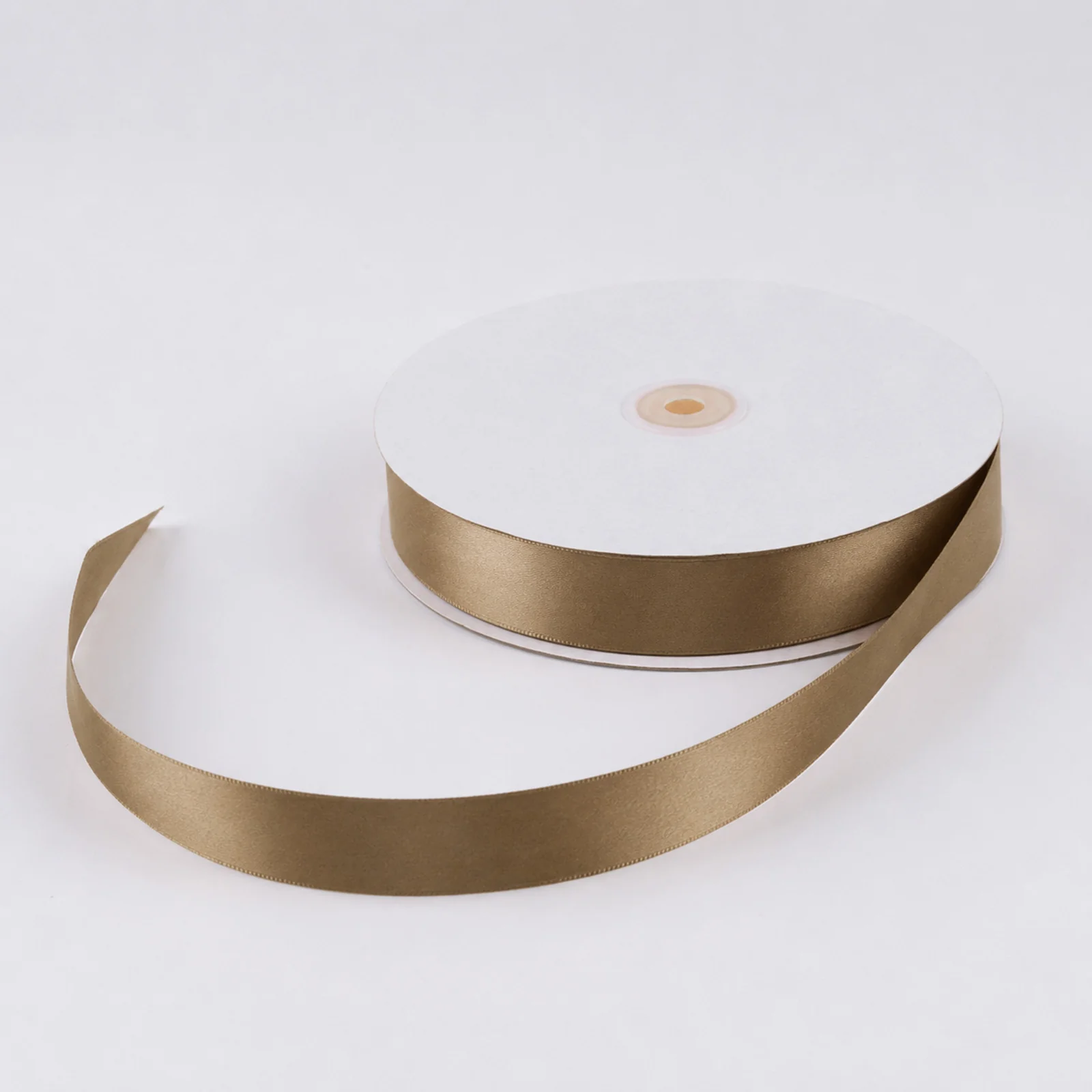 Single Face Satin Ribbon Roll Taupe 1" x 100 Yards Decorative Craft Ribbon - Image 6