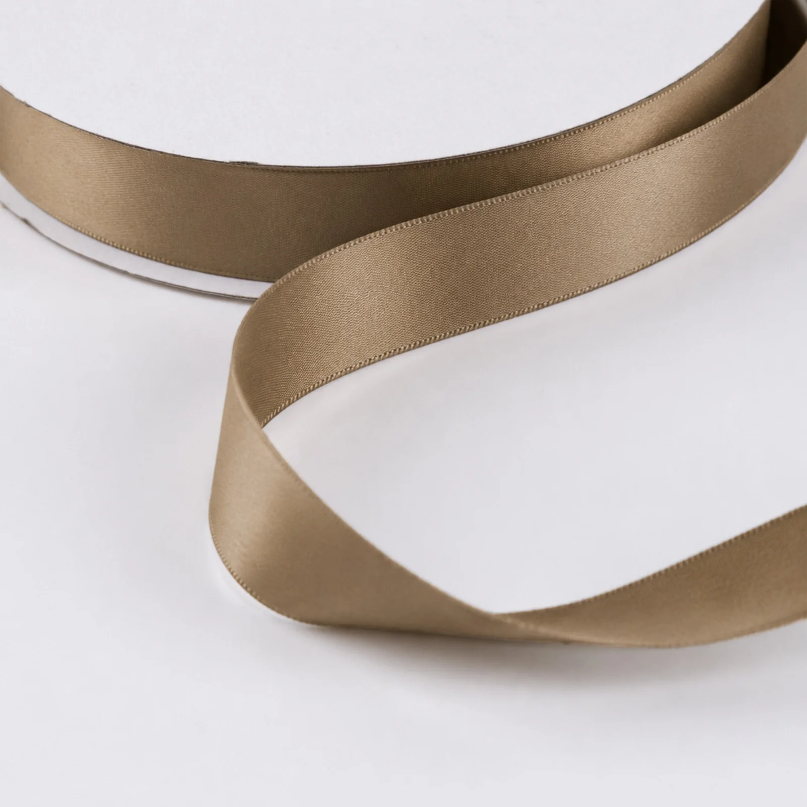 Single Face Satin Ribbon Roll Taupe 1" x 100 Yards Decorative Craft Ribbon - Image 7