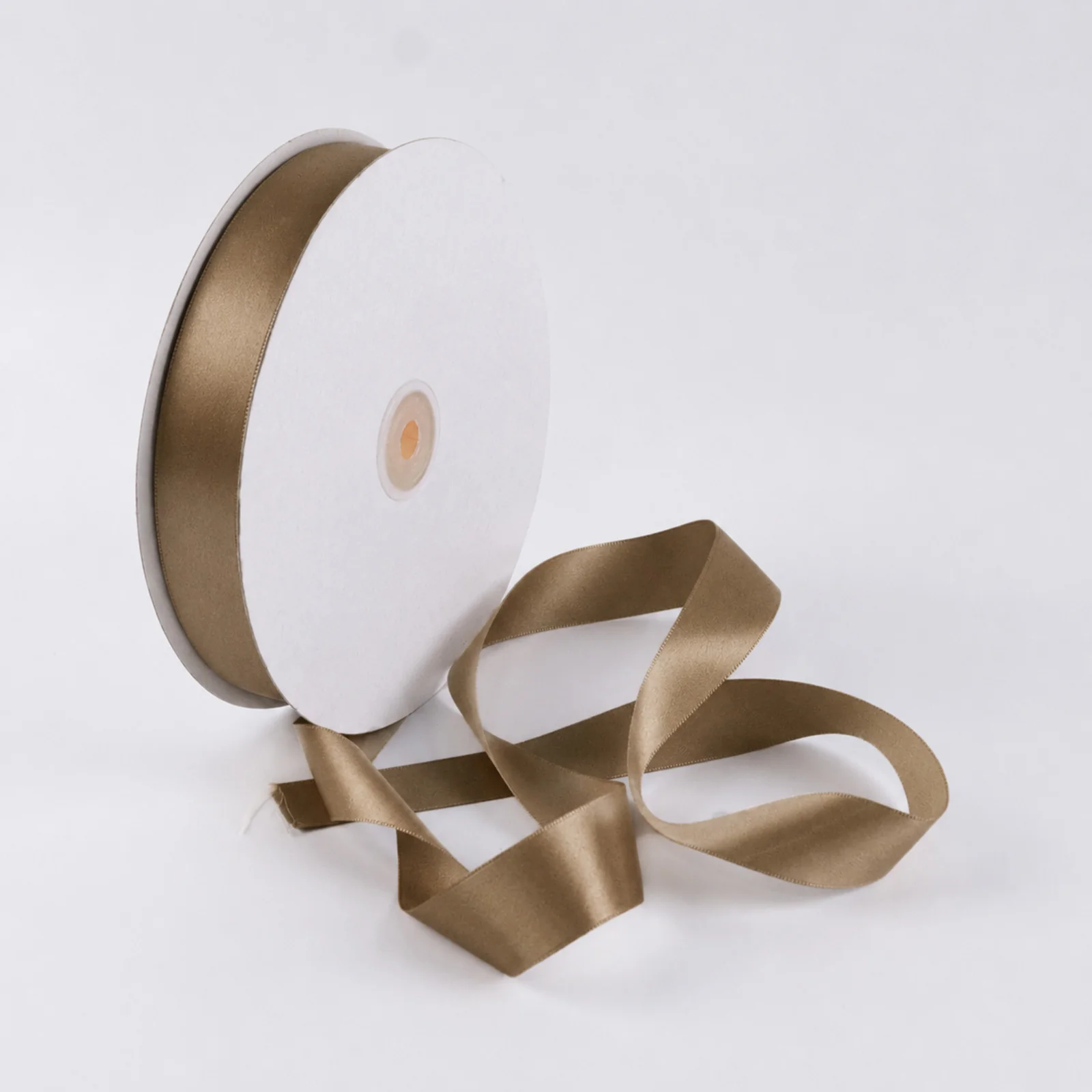 Single Face Satin Ribbon Roll Taupe 1" x 100 Yards Decorative Craft Ribbon - Image 8