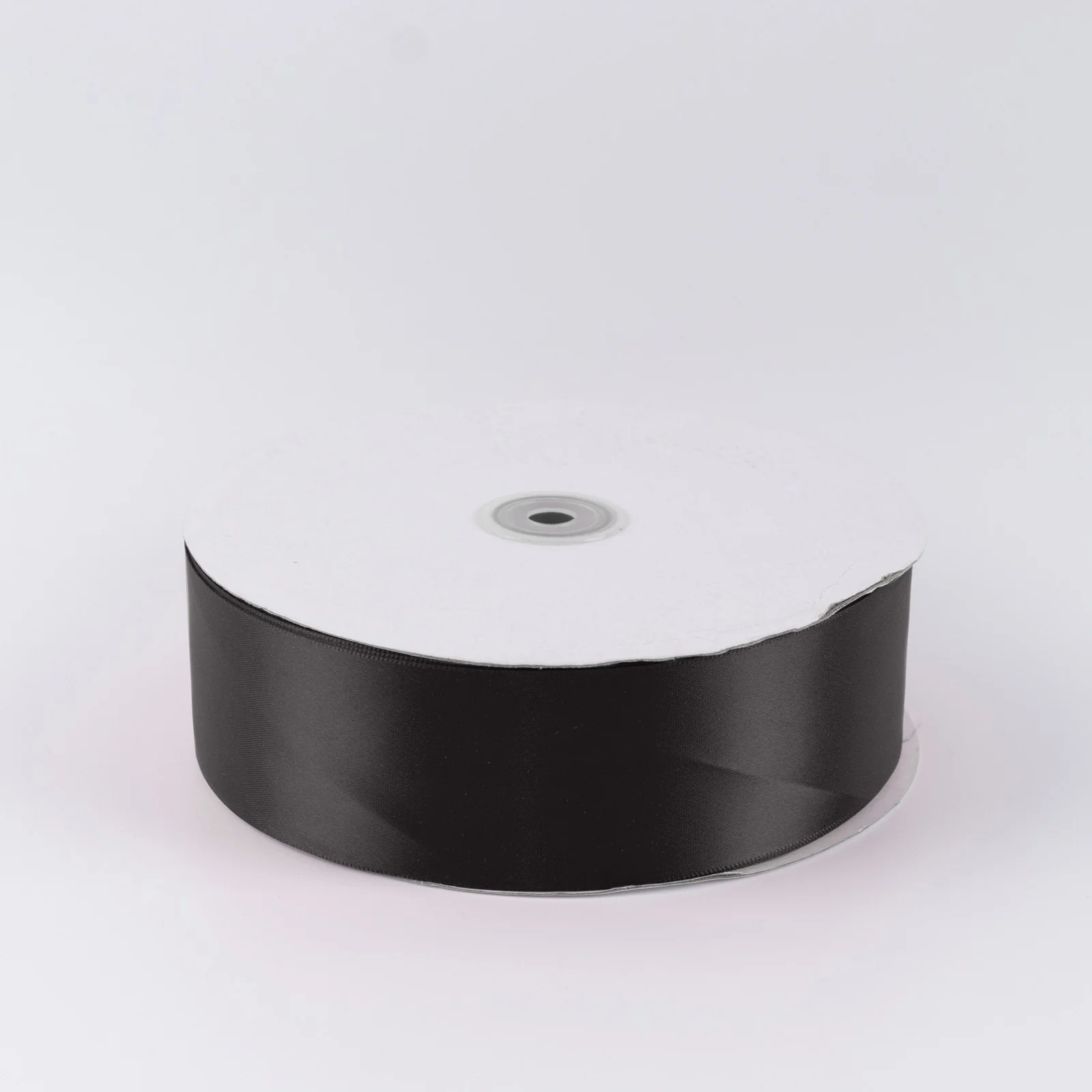 Single Face Satin Ribbon Roll Black 2" x 100 Yards Decorative Craft Ribbon - Image 2