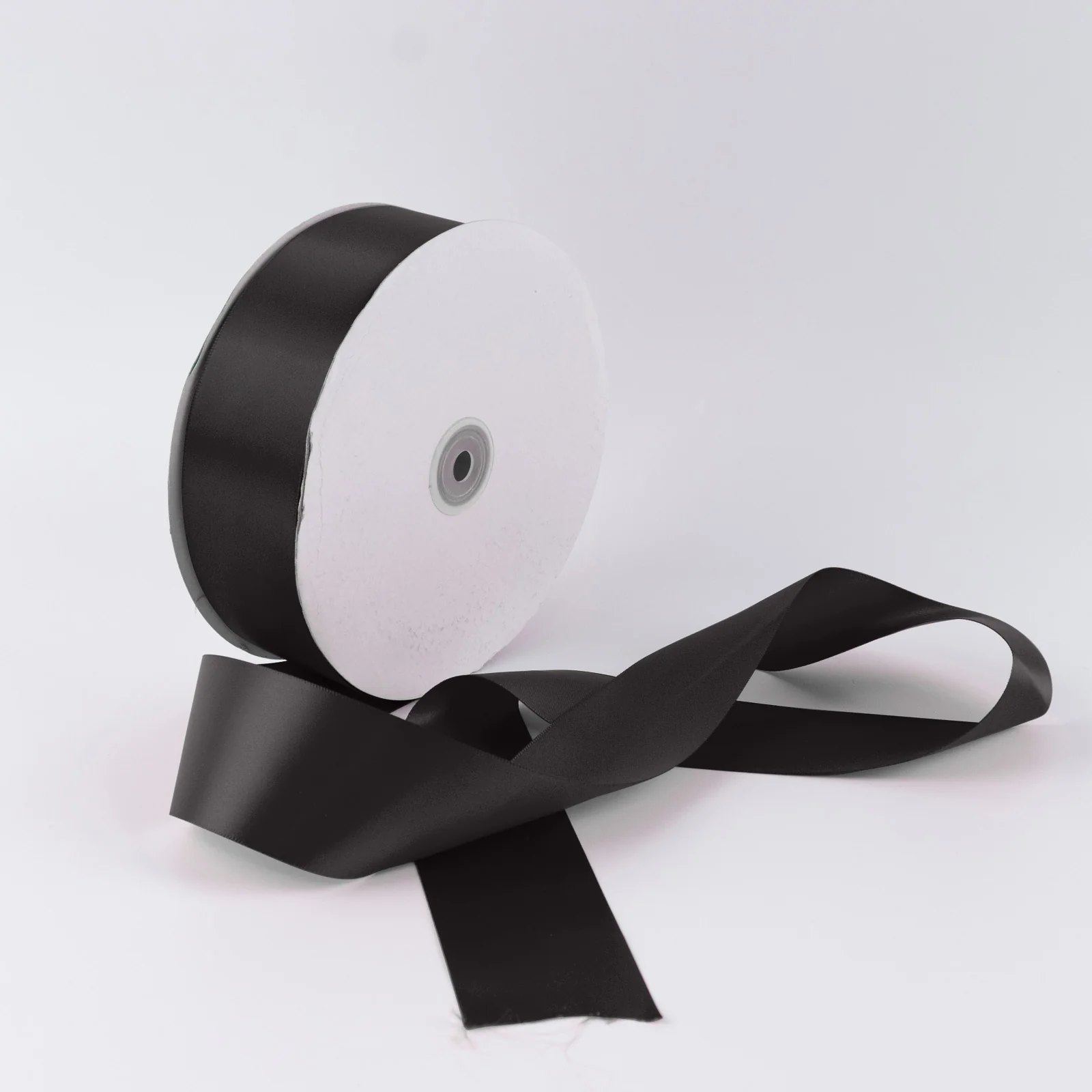 Single Face Satin Ribbon Roll Black 2" x 100 Yards Decorative Craft Ribbon - Image 7